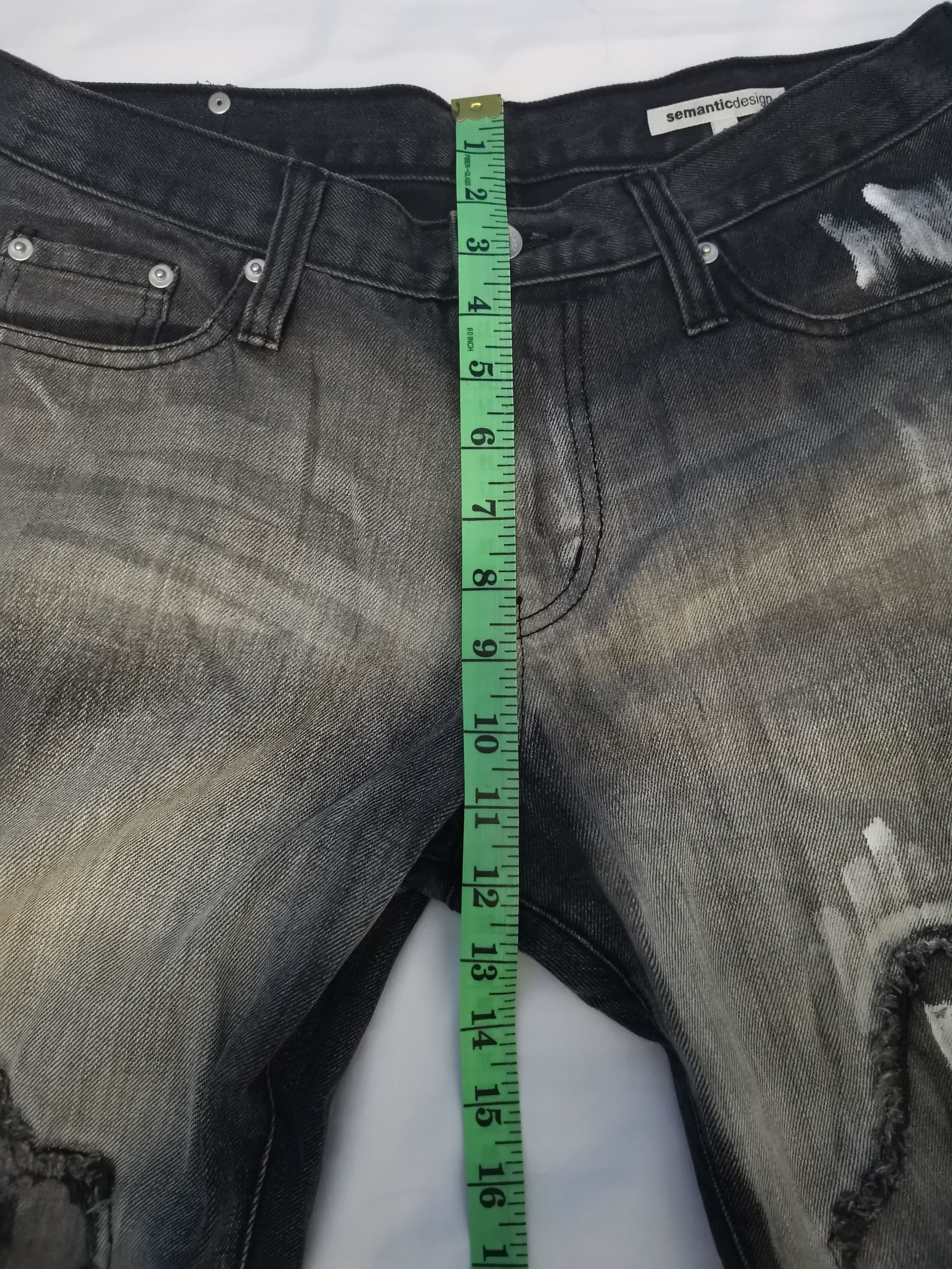 If Six Was Nine RARE Semantic Design Distressed Denim Jeans Paint Undercover Size US 32 / EU 48 - 9 Thumbnail
