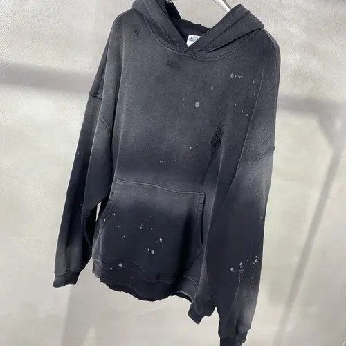 VIBE #33 Speckled Ink Rubbed Hoodie Distressed Size US L / EU 52-54 / 3 - 7 Thumbnail