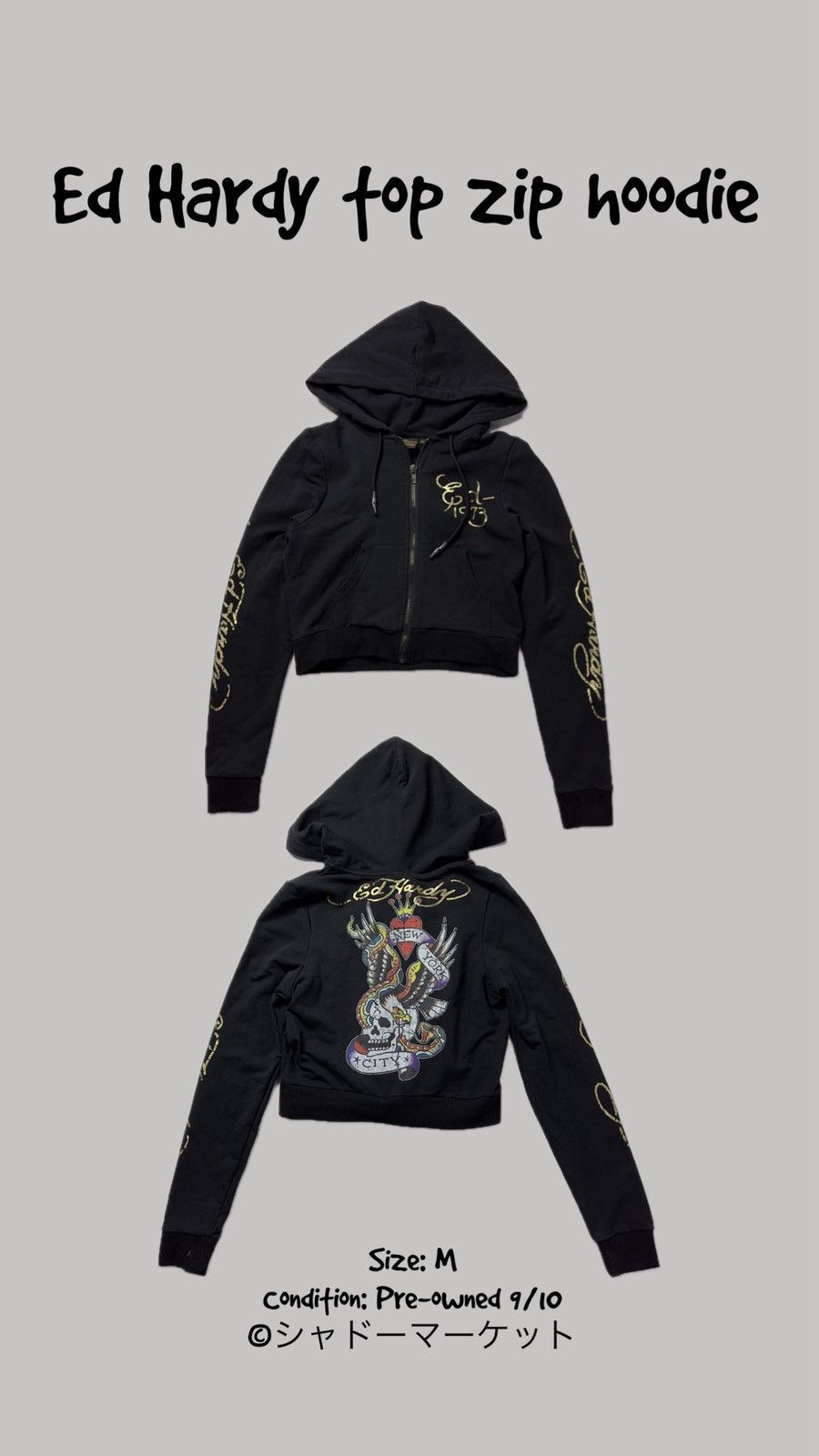 Ed Hardy Ed Hardy top zip hoodie Size M / US 6-8 / IT 42-44 - 1 Thumbnail