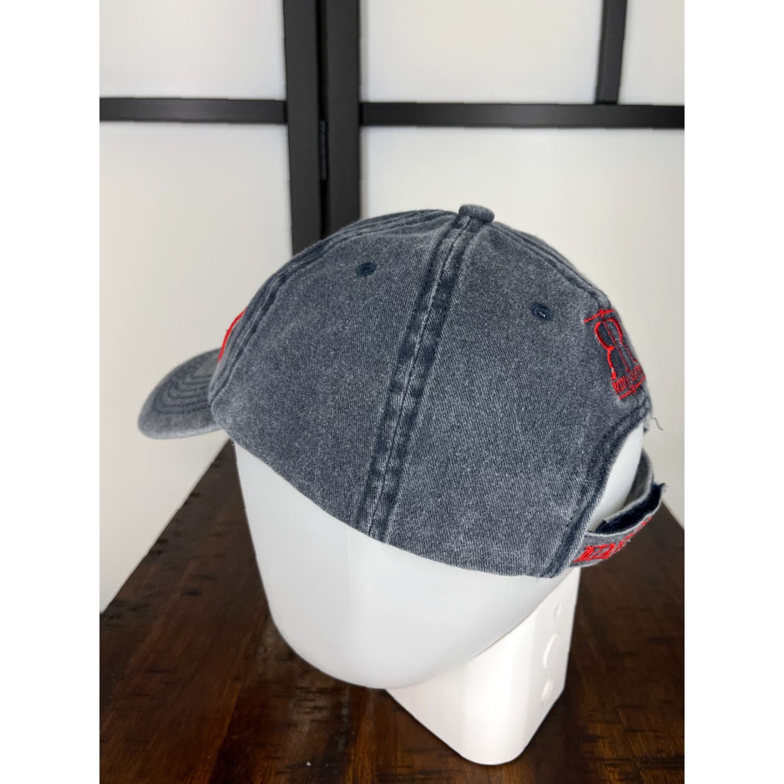 Vintage Miami Beach Original 1870 Hat Cap Strap Back One Size Adult Blue Red 100% Cotton Size ONE SIZE - 5 Thumbnail