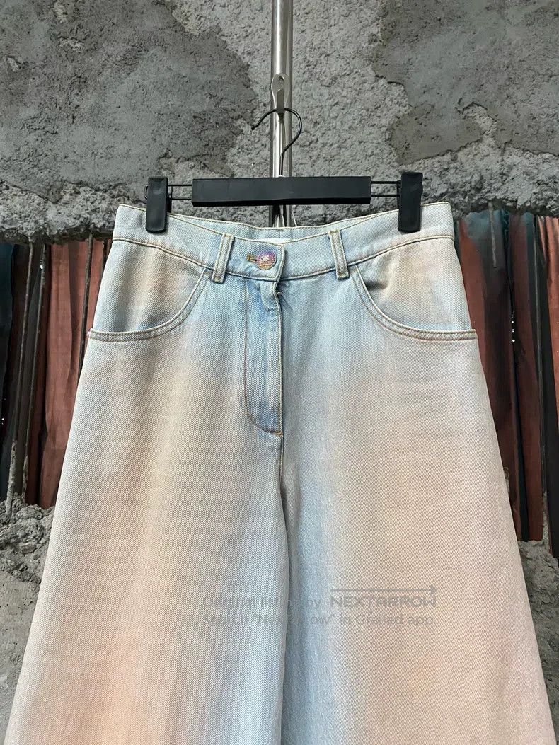 Chanel Chanel Orange gradient wide-leg jeans Size 42" / US 20 - 3 Thumbnail