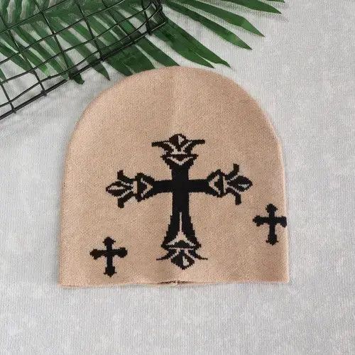Other Beige Knit Slouchy Beanie Hat 2024 Size ONE SIZE - 1 Thumbnail