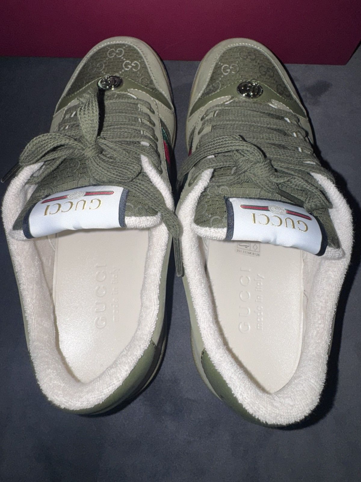 Gucci Gucci Olive Screener GG Canvas Size 6.5 Gucci Size US 7 / EU 40 - 6 Thumbnail