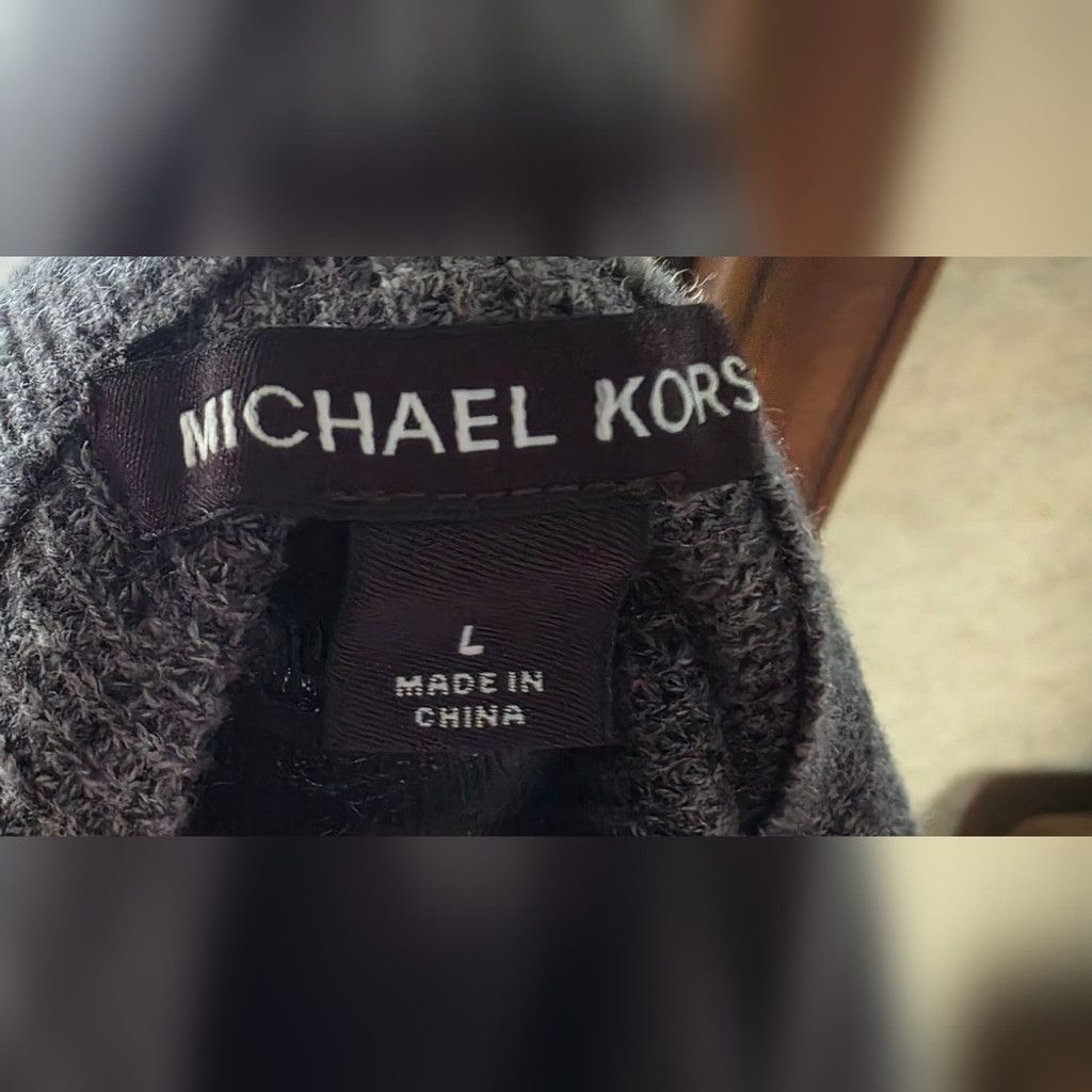 Michael Kors MICHAEL Michael Kors Men's Charcoal Zip-Up Sweater Size US L / EU 52-54 / 3 - 5 Thumbnail