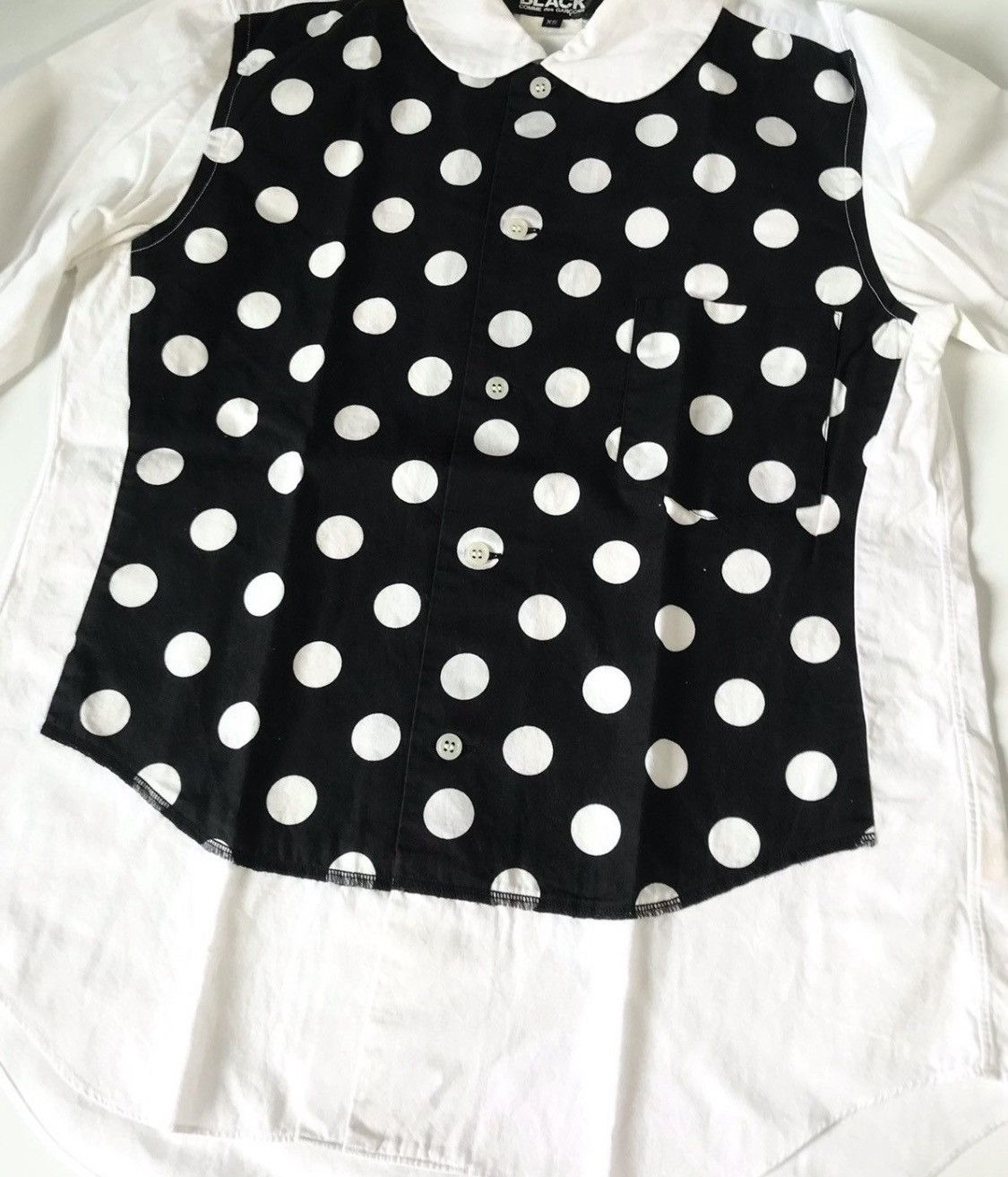 Comme des Garcons Black cdg AD2013 multi pattern polkadot shirt Size US S / EU 44-46 / 1 - 3 Thumbnail