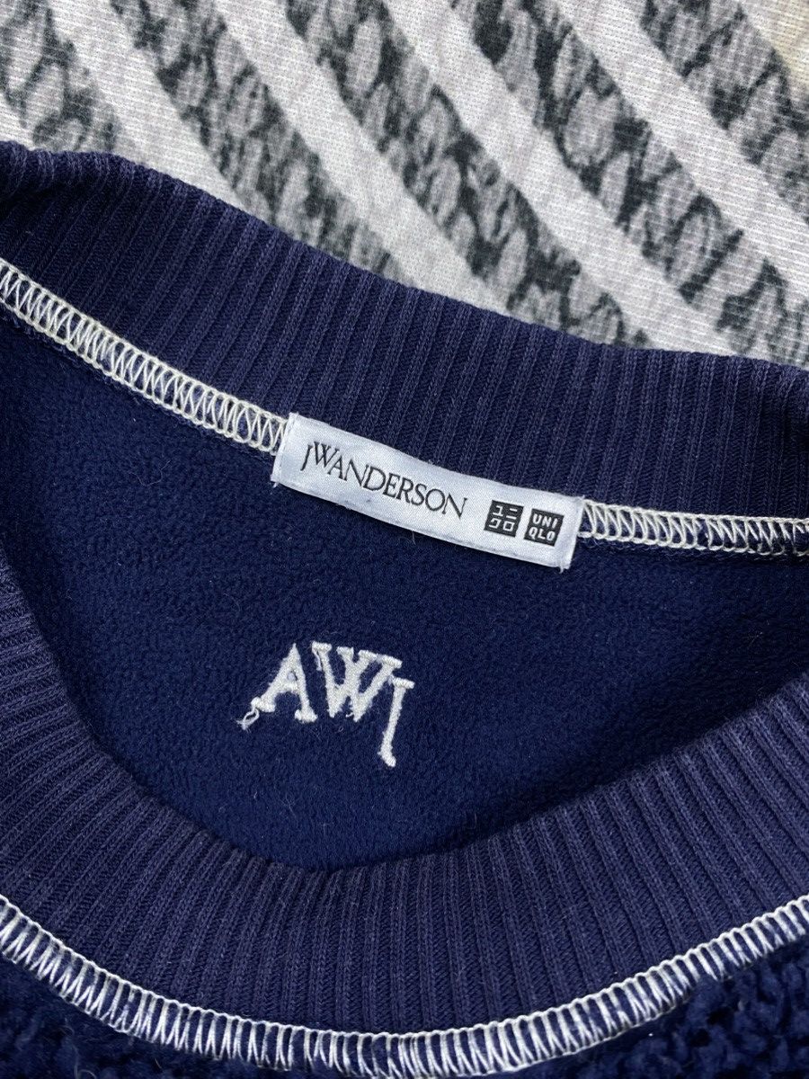 JW Anderson × Uniqlo Vtg Jwanderson By Uniqlo Navy Color Fleece Sherpa Sweatshirt Size US M / EU 48-50 / 2 - 5 Thumbnail