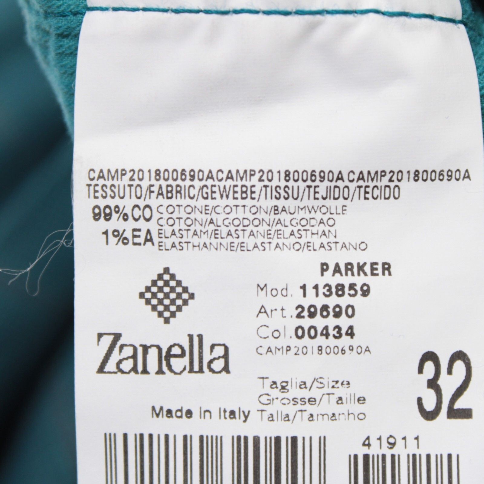 Zanella Zanella New with tags Chino Size 32 US In Blue Size US 32 / EU 48 - 7 Thumbnail
