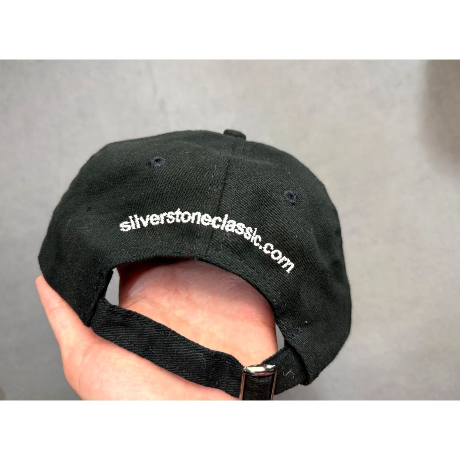 Vintage Silverstone Classic Racing Black baseball cap Men One Size Black Baseball Cap Adjustable Cap Size ONE SIZE - 3 Thumbnail