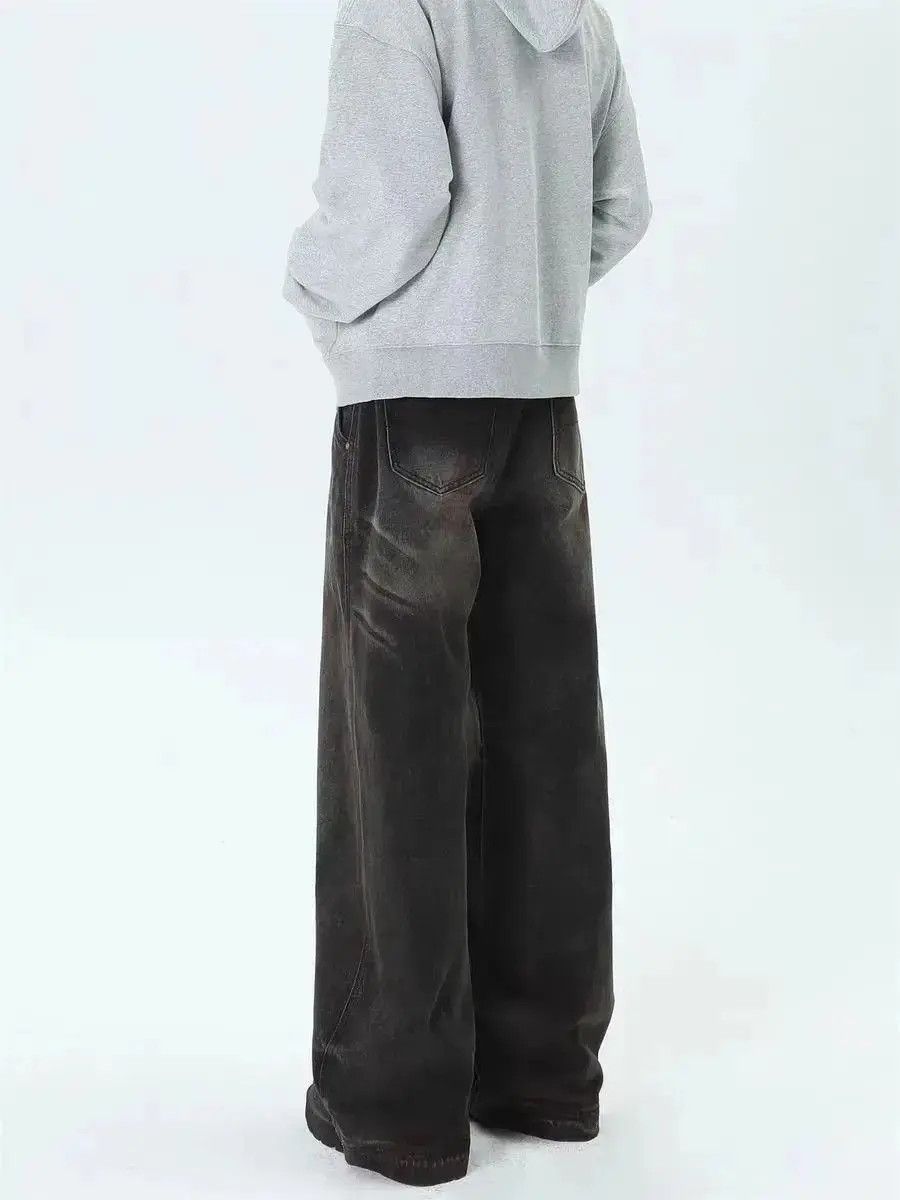 Japanese Brand Vintage street trash washed straight leg jeans Size US 32 / EU 48 - 2 Thumbnail