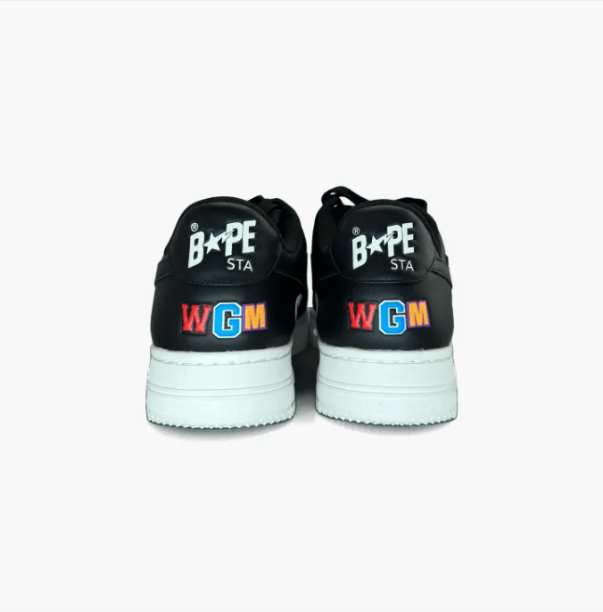 Bape A Bathing Ape Bapesta Low Shark Black Size US 10 / EU 43 - 8 Thumbnail