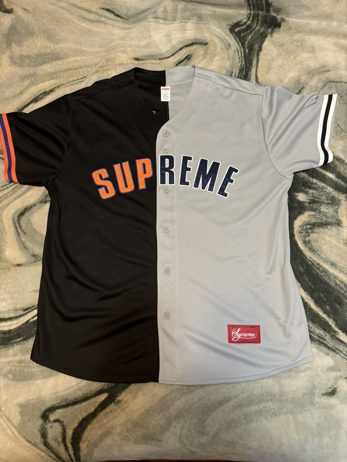 Supreme Supreme Don't Hate Baseball Jersey | Grailed