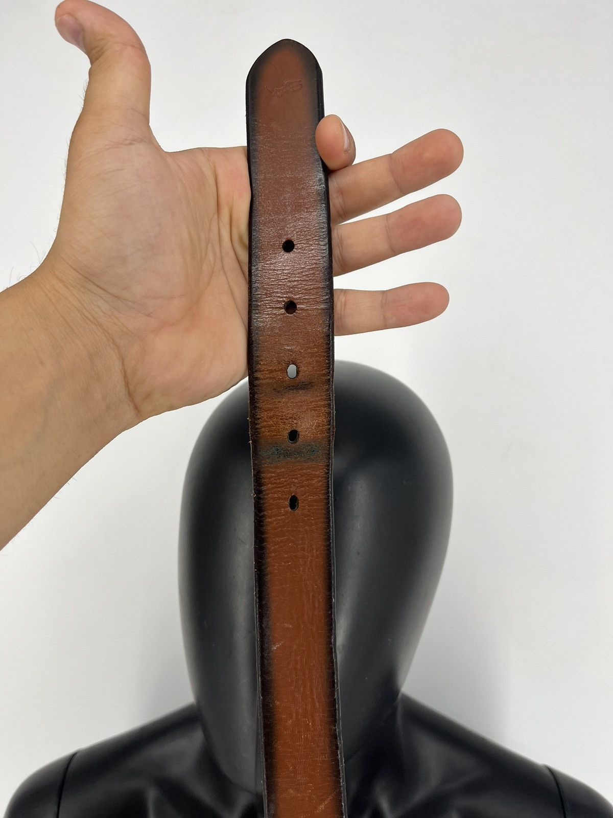 Ralph Lauren Vintage Polo Ralph Lauren Belt Brown Leather RRL 28 Small US Size 38 - 3 Thumbnail