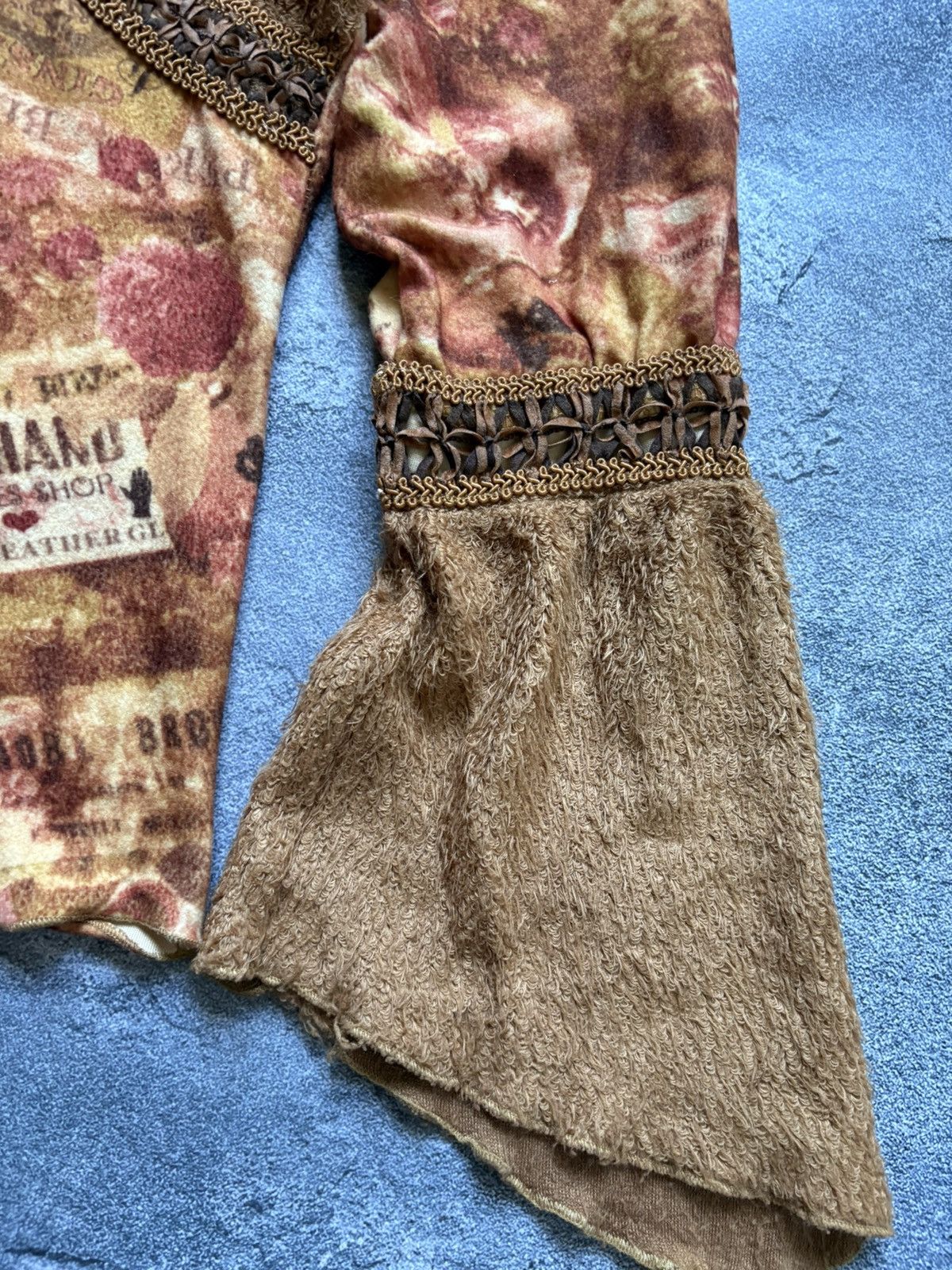 Jean Paul Gaultier Jean Paul Gaultier Vibe Y2K Grunge Fairy Bell Sleeve Top Size M / US 6-8 / IT 42-44 - 8 Thumbnail