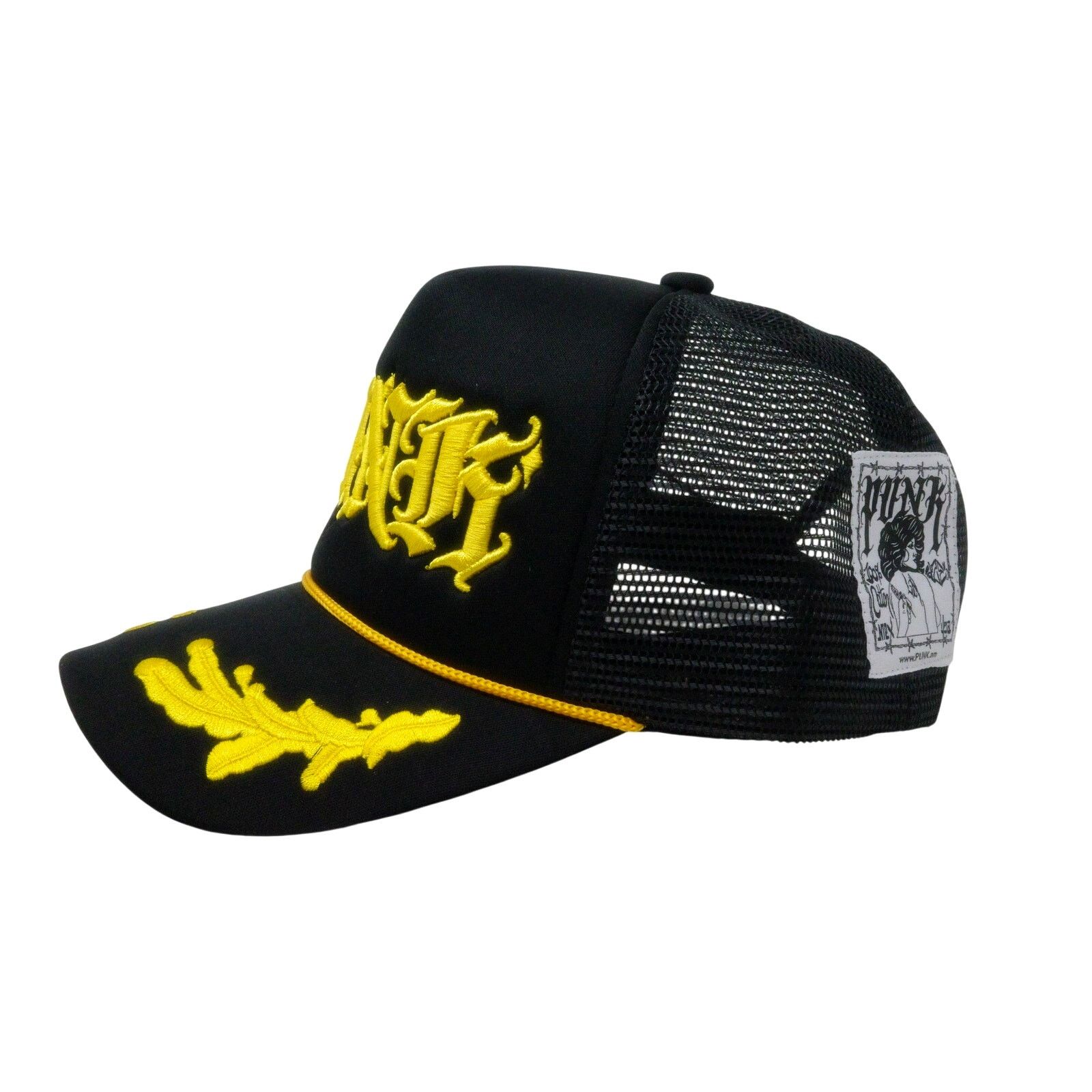 Other PUNK ® El Capitan Trucker Mesh Black Military Gold Made USA Size ONE SIZE - 2 Thumbnail
