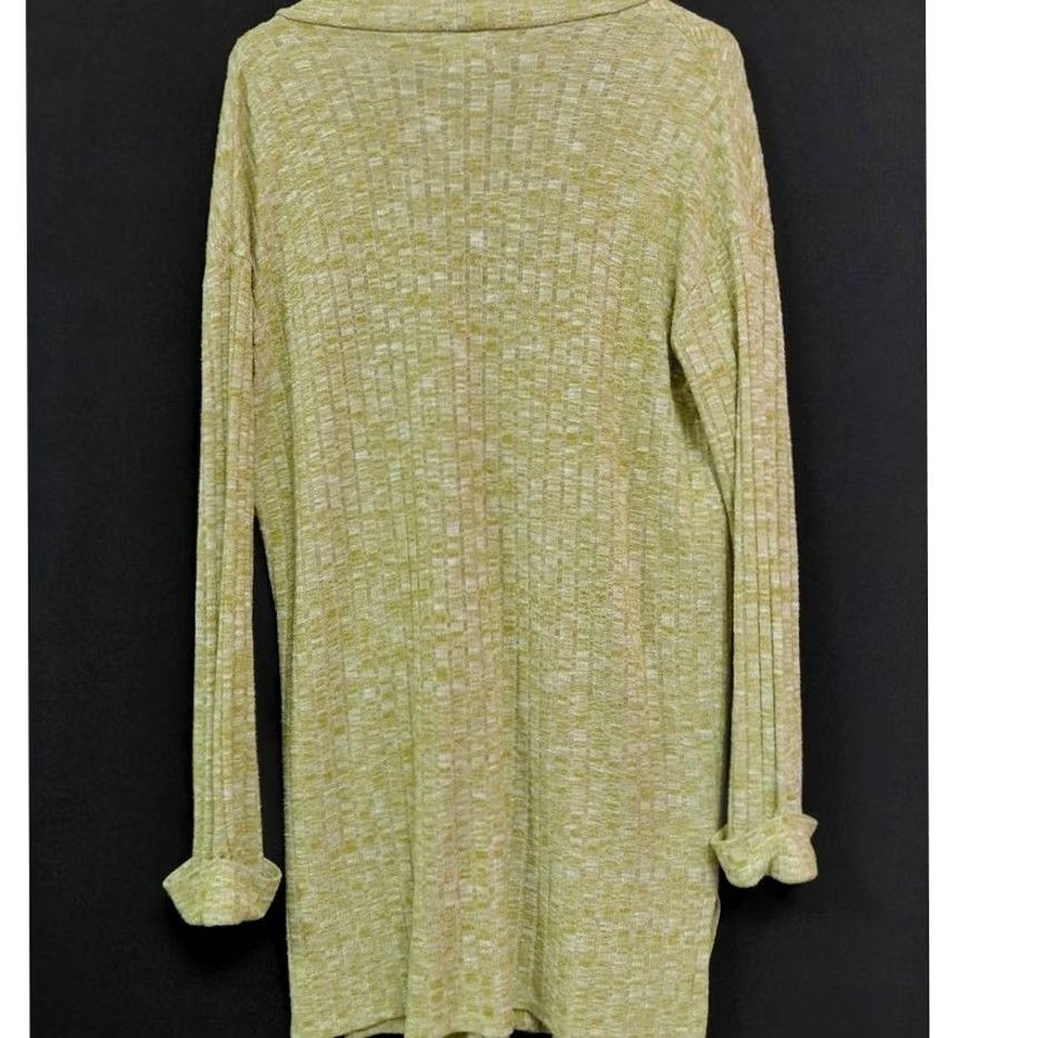 Vintage ARIZONA JEAN CO Cardigan Sweater Yellow Solid Knit Women Size L Button V-Neck Long Sleeve Casual Size L / US 10 / IT 46 - 2 Thumbnail