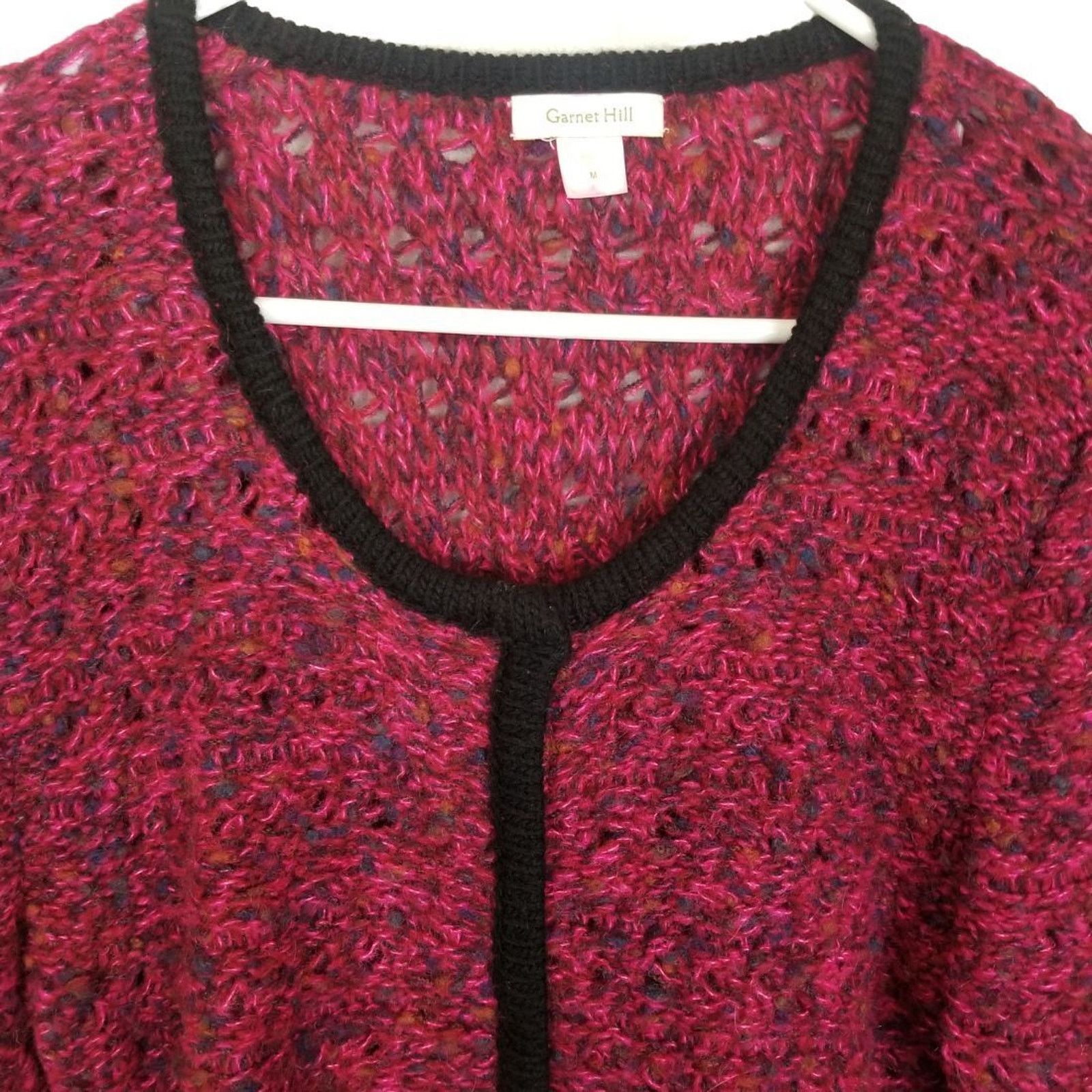 Arnette Garnet Hill Womens Wool Mohair Cardigan Sweater Snap Size M Size M / US 6-8 / IT 42-44 - 2 Thumbnail