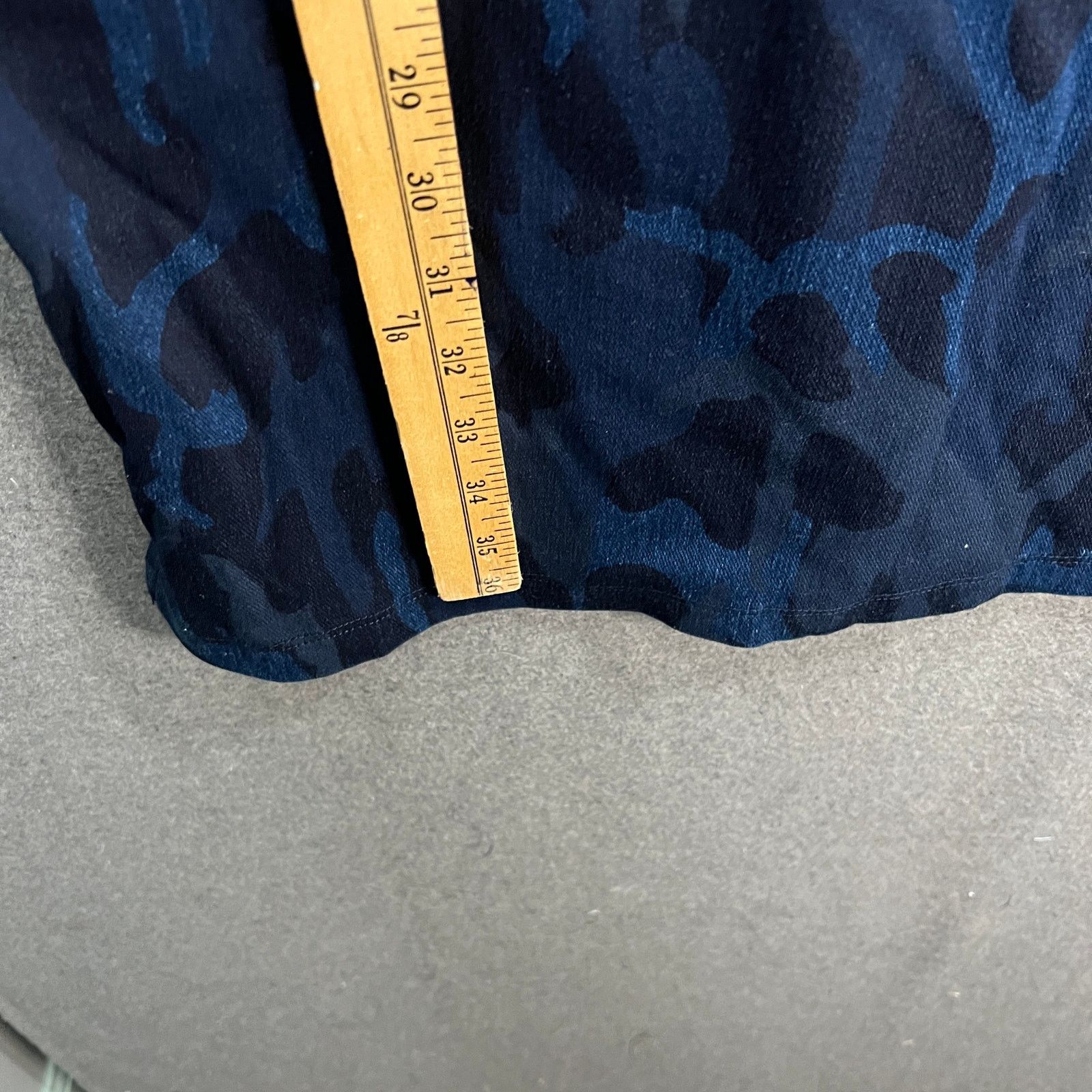 Other Women with Control Prime Stretch Denim 2 Shift Print Dress Size L / US 10 / IT 46 - 6 Thumbnail