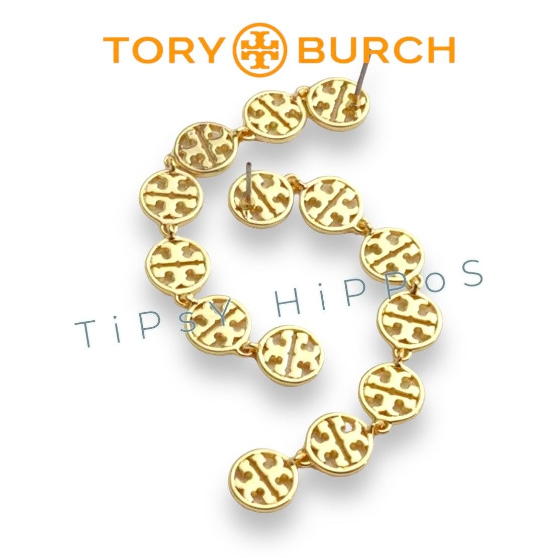Tory Burch StunningTory Burch logo drop earrings! Logo for days!!! Size ONE SIZE - 1 Thumbnail