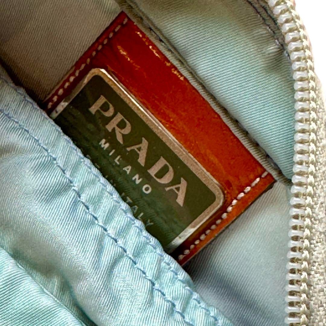 Prada Prada - Nylon Shoulder Bag Crossbody Light Blue Triangle Size ONE SIZE - 5 Thumbnail