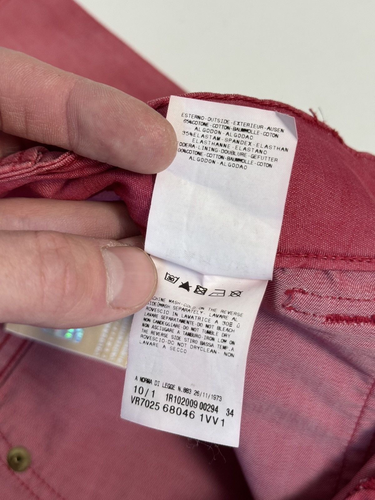 John Galliano NEW Galliano 3/4 cropped pants trousers pink size 26 40 Size 26" / US 2 / IT 38 - 17 Thumbnail
