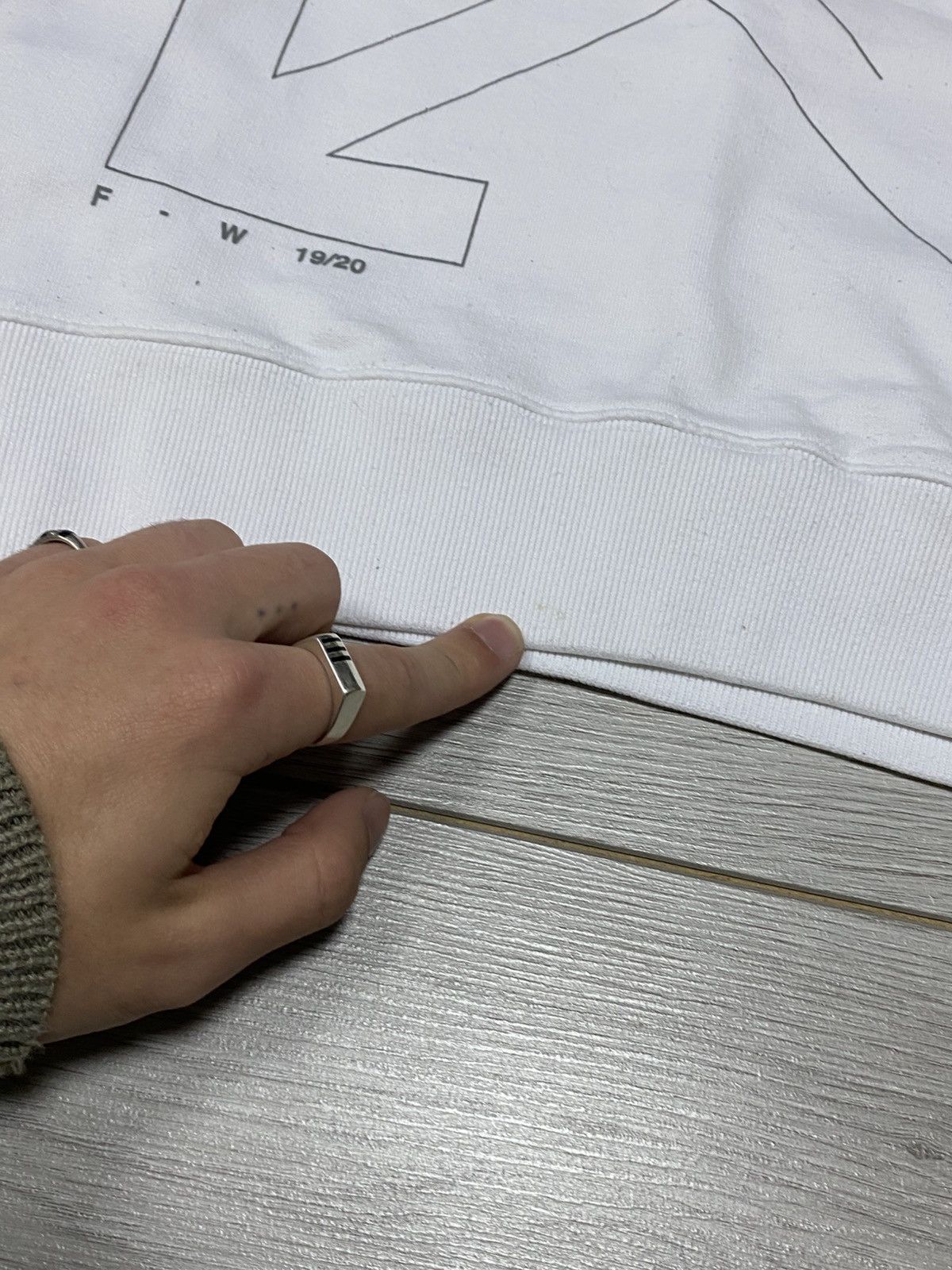 Off-White Off-White unfinished diagonal arrows sweatshirt Size US XS / EU 42 / 0 - 12 Thumbnail