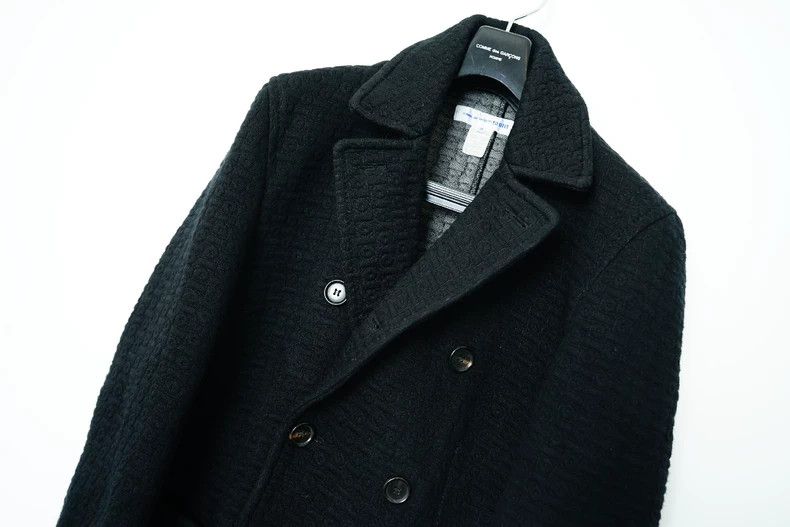 Comme des Garcons Comme des Garcons Waffle check double-breasted coat Size S / US 4 / IT 40 - 3 Thumbnail