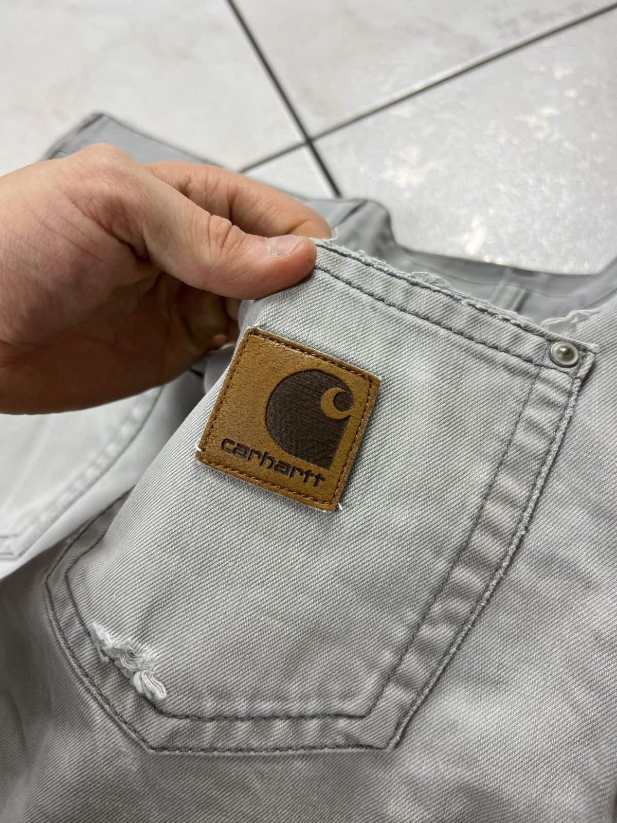 Carhartt Vintage Carhartt slim pant regular washed leather trousers Size US 30 / EU 46 - 19 Thumbnail