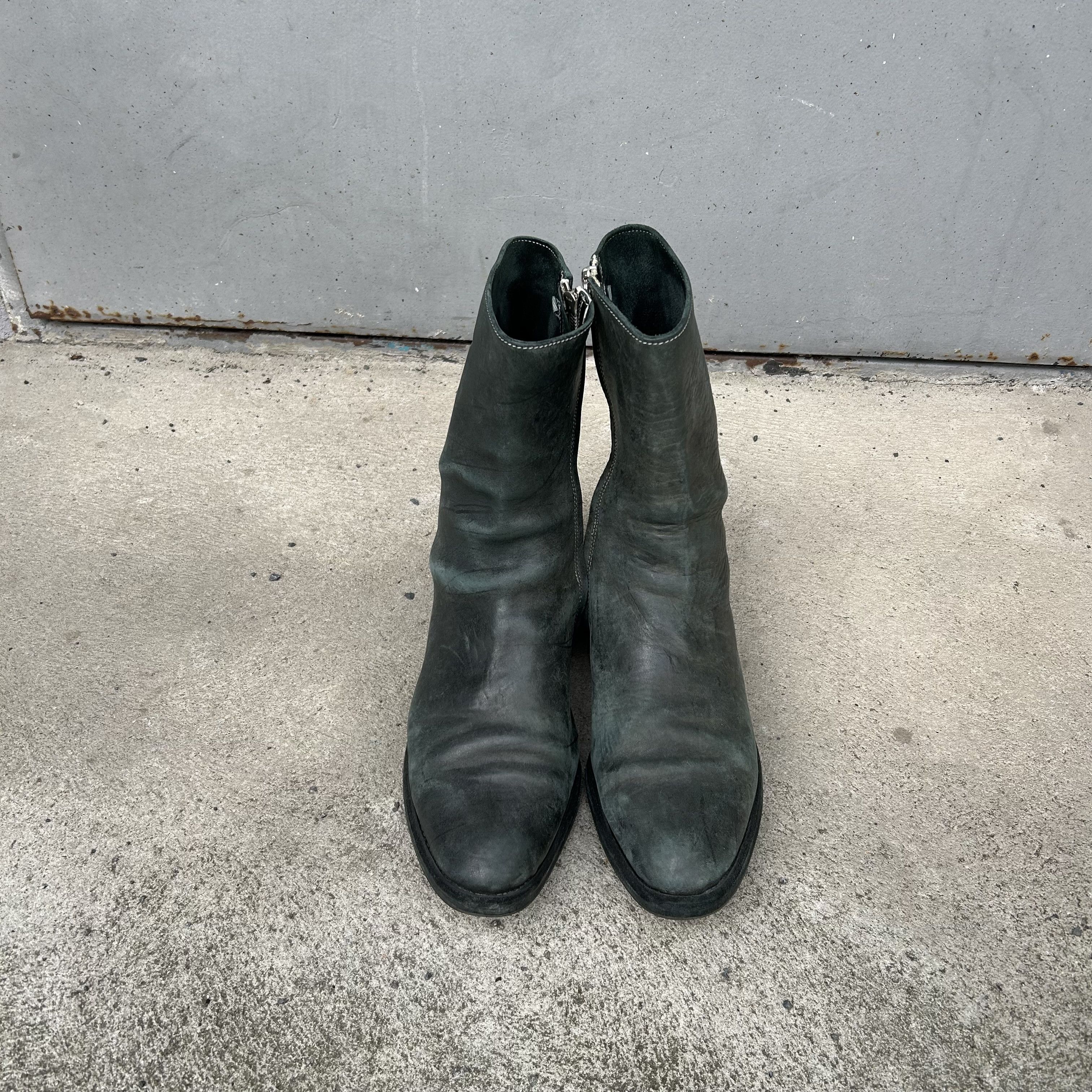 Carol Christian Poell CCP Carol Christian Poell Green Side-Zip No-Seam Boots Size US 11 / EU 44 - 4 Thumbnail