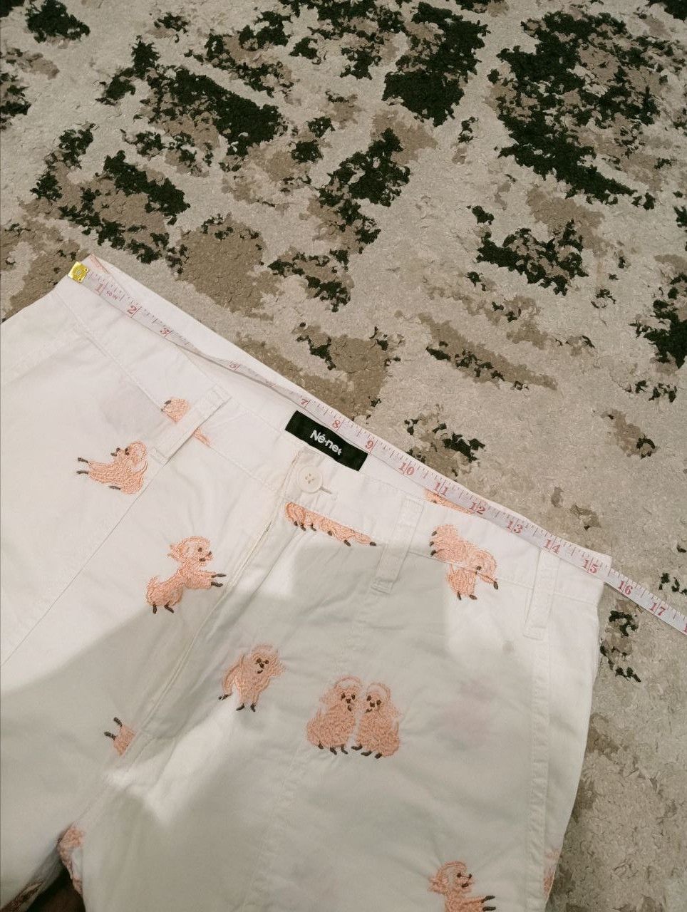 Issey Miyake VINTAGE NE-NET ISSEY MIYAKE EMBROIDERY PANTS Size US 31 - 11 Thumbnail