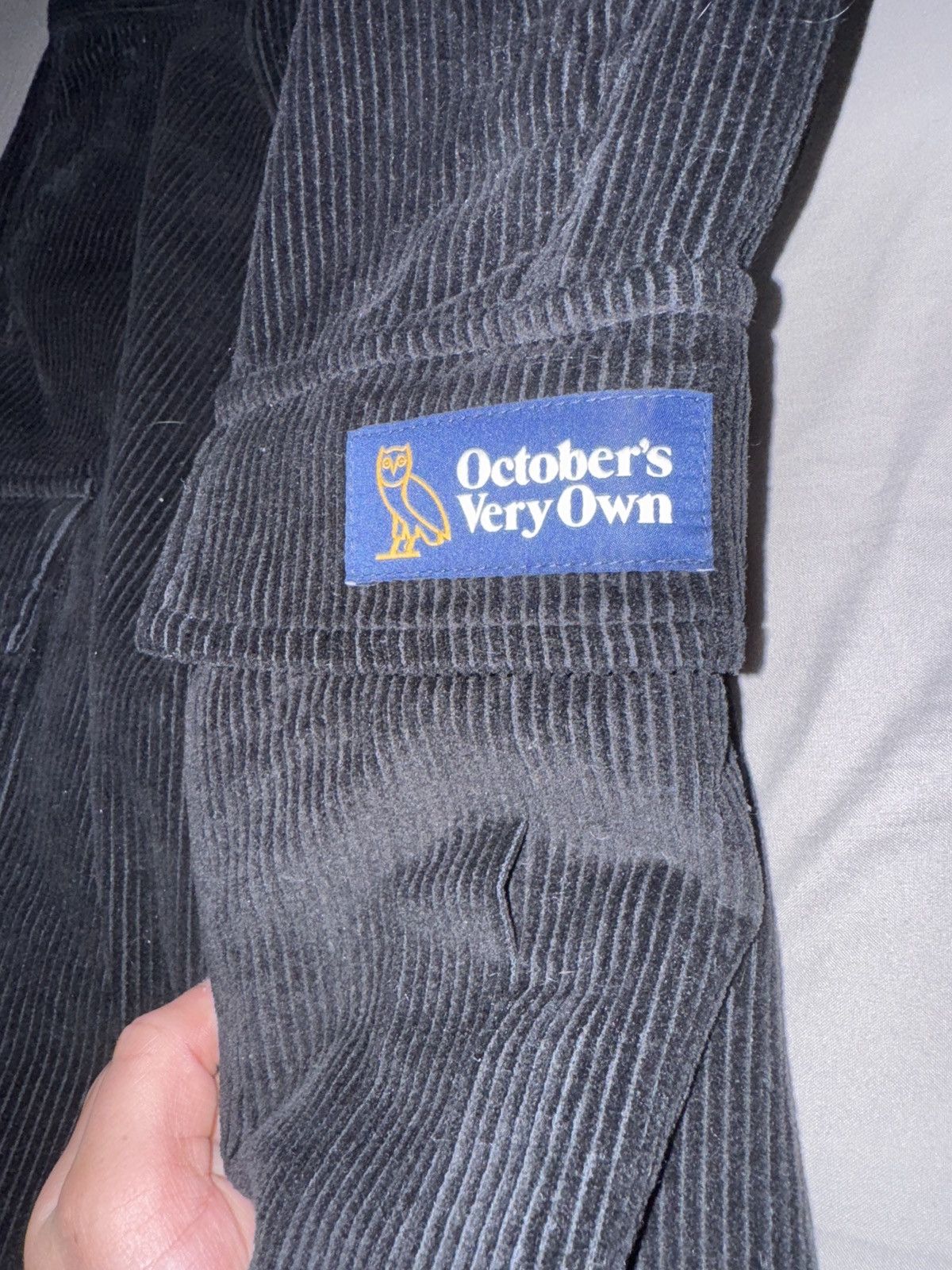 October's Very Own OVO BLACK CORDUROY PANTS Size US 30 / EU 46 - 3 Thumbnail