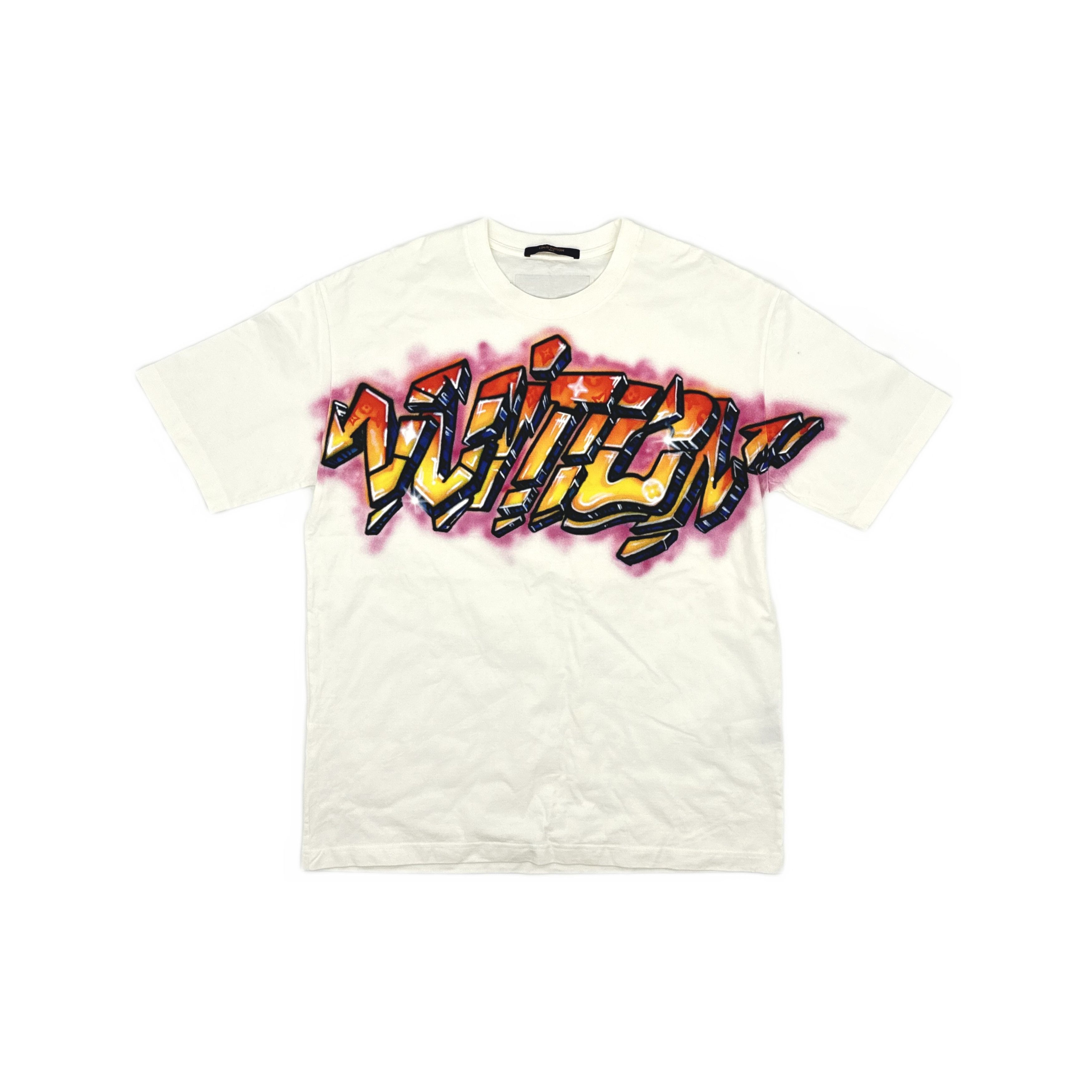 Louis Vuitton Louis Vuitton Graffiti Logo T-Shirt XL Size US XL / EU 56 / 4 - 1 Thumbnail
