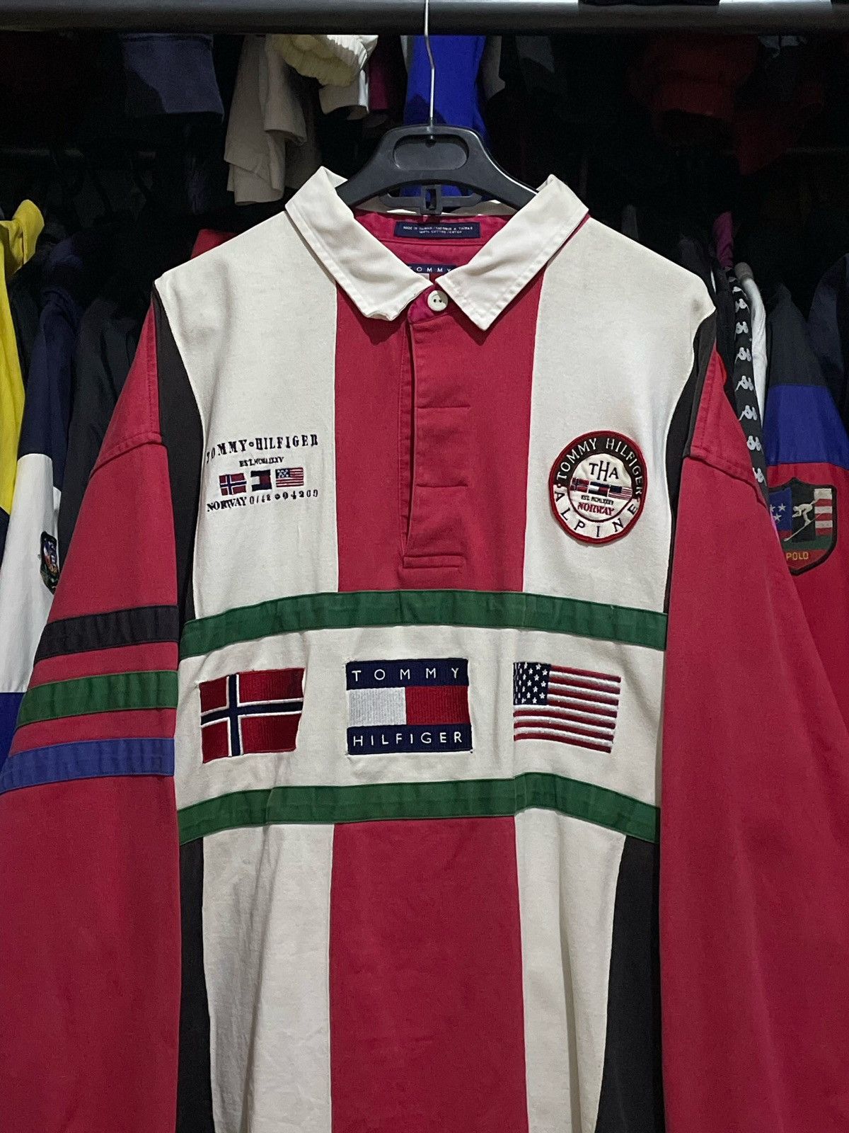 Tommy Hilfiger × Vintage Polo T-shirt Tommy Hilfiger Alpine 90’s Vintage Size US XL / EU 56 / 4 - 2 Thumbnail