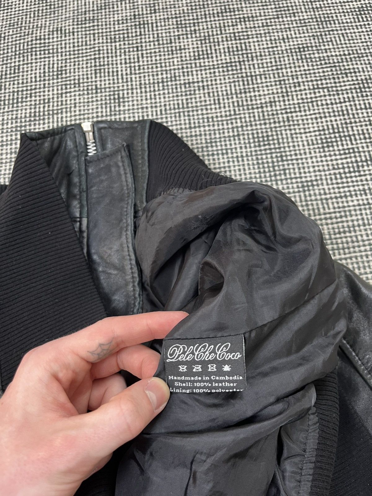 Pelechecoco Pelechecoco handmade reworked biker boxy leather jacket Size US XL / EU 56 / 4 - 5 Thumbnail