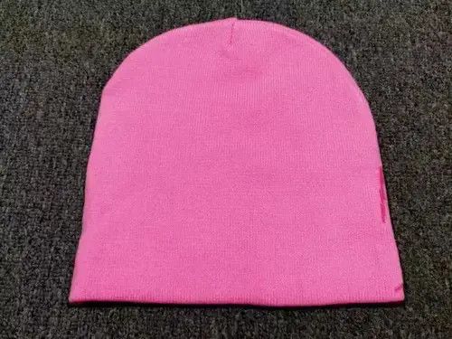 Other Art Never Die Spider Web Graphic No Cuff Beanie Hat Pink Size ONE SIZE - 4 Thumbnail