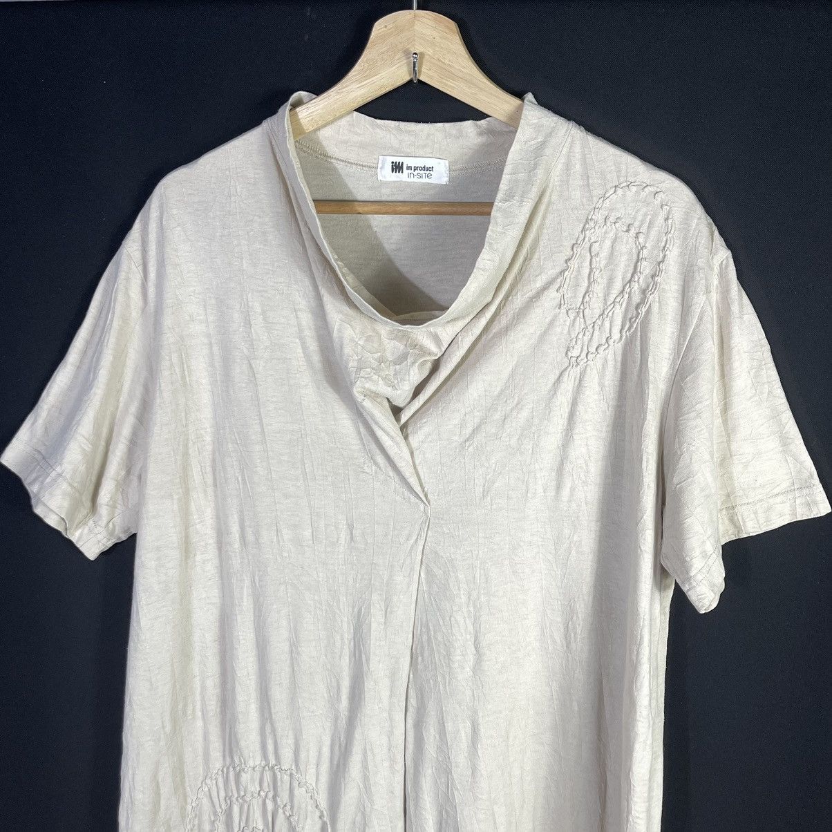 Issey Miyake × Vintage Rare! Issey Miyake IM Product in-site Abstract Art Dress Size L / US 10 / IT 46 - 2 Thumbnail