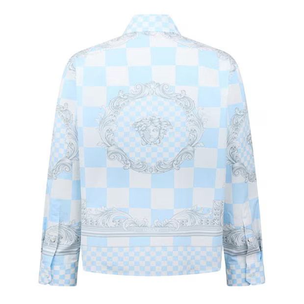 Versace o1g2r1mq0824 Shirts in Light Blue & White Size US XL / EU 56 / 4 - 2 Thumbnail