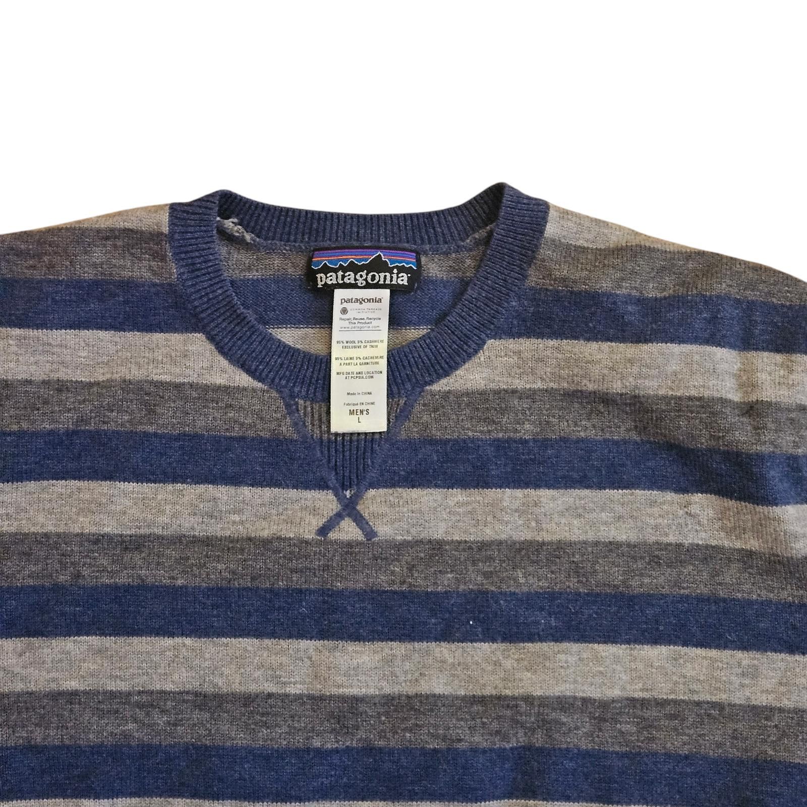 Patagonia Patagonia Men's L Striped Cashmere Blend Sweater Size US L / EU 52-54 / 3 - 4 Thumbnail
