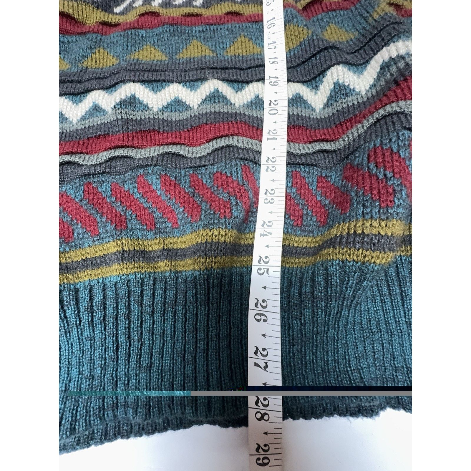 Other Stefano Men’s Vintage 90s Patterned Knit Sweater Oversized Size US XL / EU 56 / 4 - 8 Thumbnail
