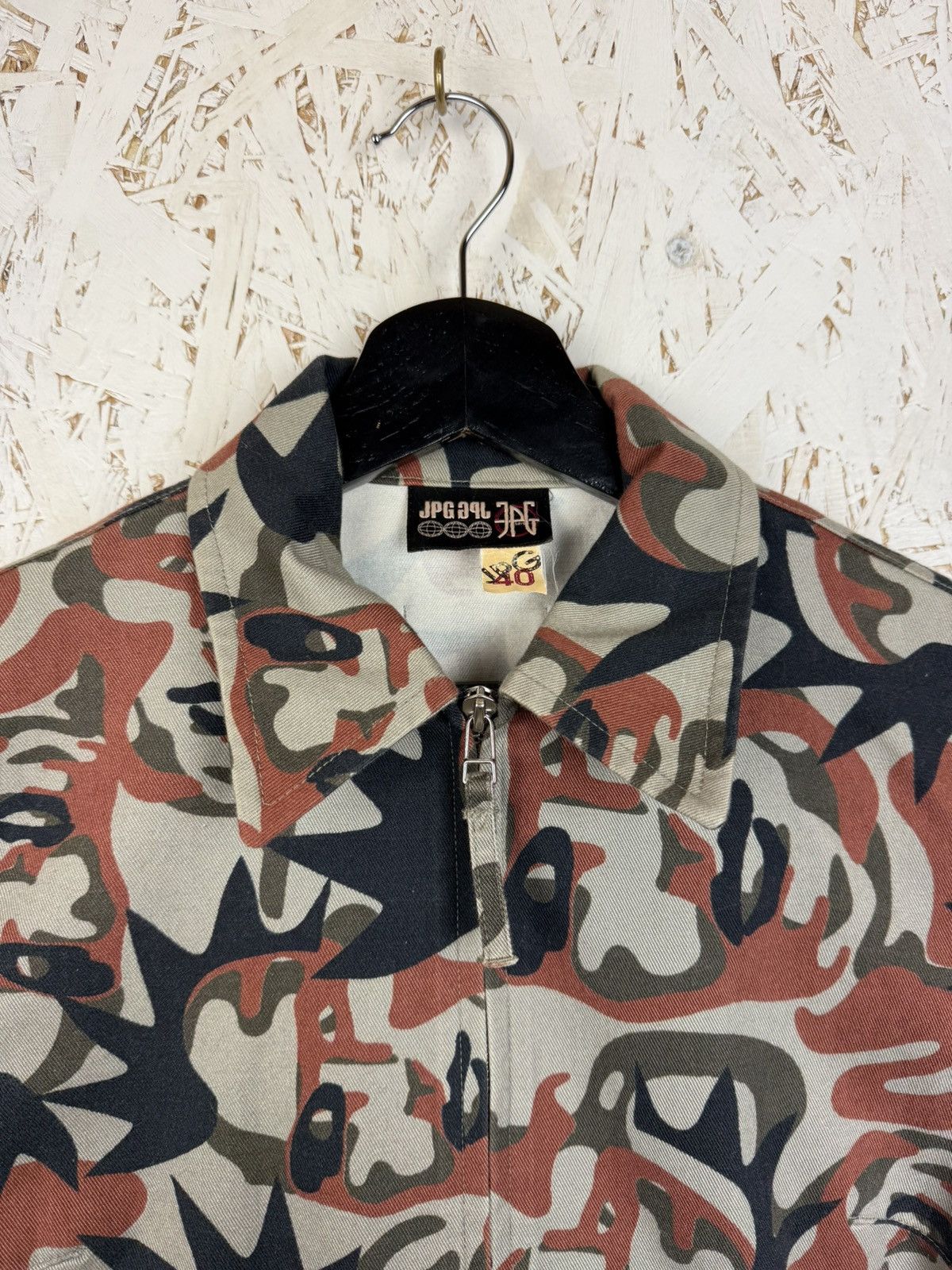 Jean Paul Gaultier Jean Paul Gaultier AW01 Faces Allover Print Denim Jacket 40 Size S / US 4 / IT 40 - 2 Thumbnail