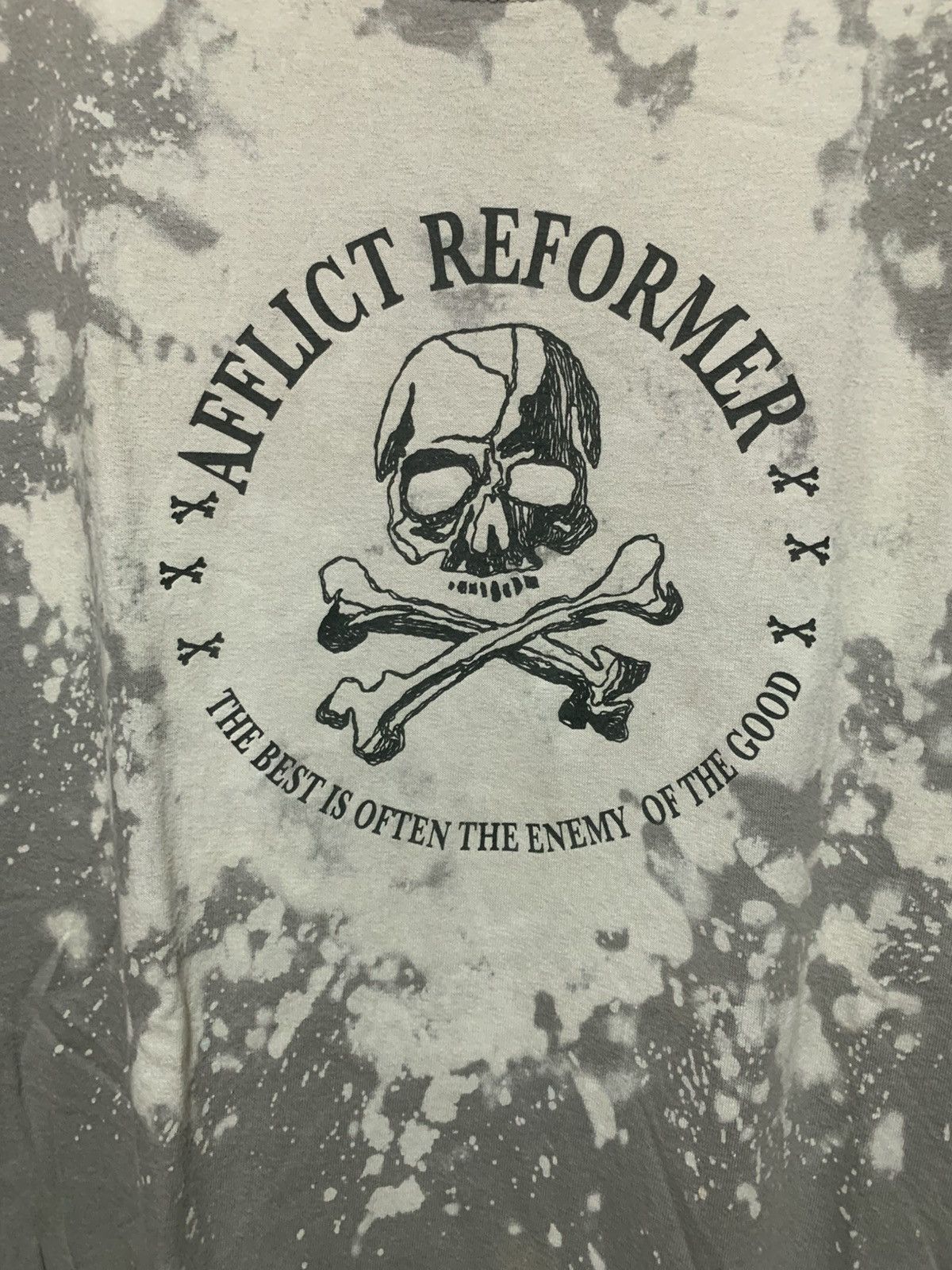 Japanese Brand Japanese Afflict Reformer Skull Poem Tie Dye Tee Shirt Size US XL / EU 56 / 4 - 6 Thumbnail