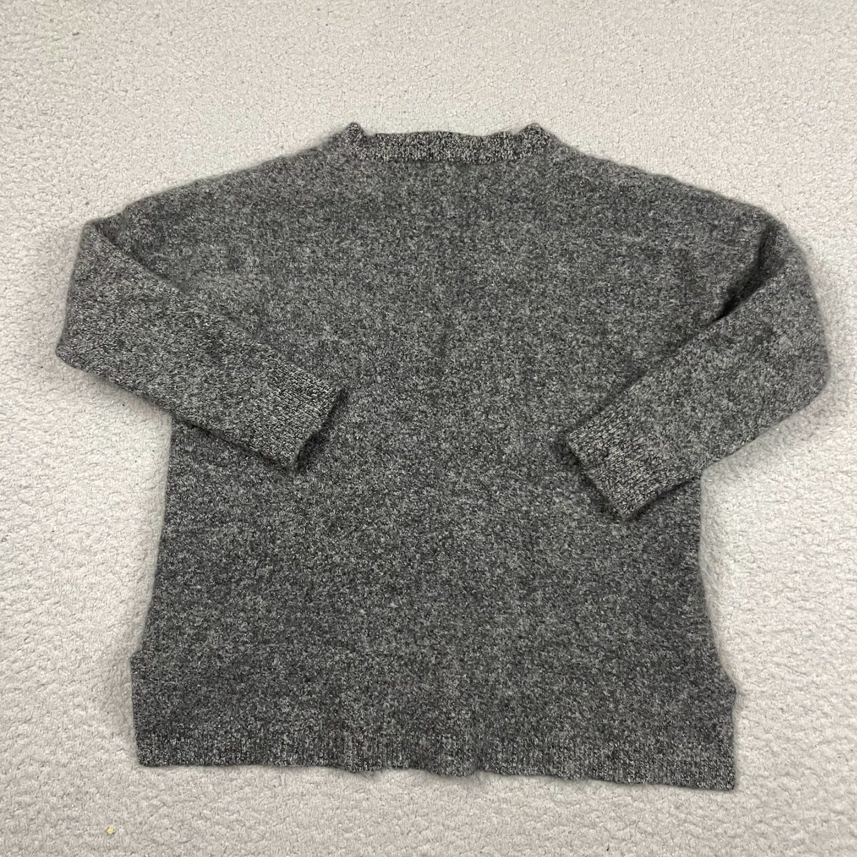 Bloomingdale's VINTAGE C by Bloomingdale's Sweater Womens Small Gray Cashmere Pullover 2-Ply Charcoal S Size S / US 4 / IT 40 - 5 Thumbnail