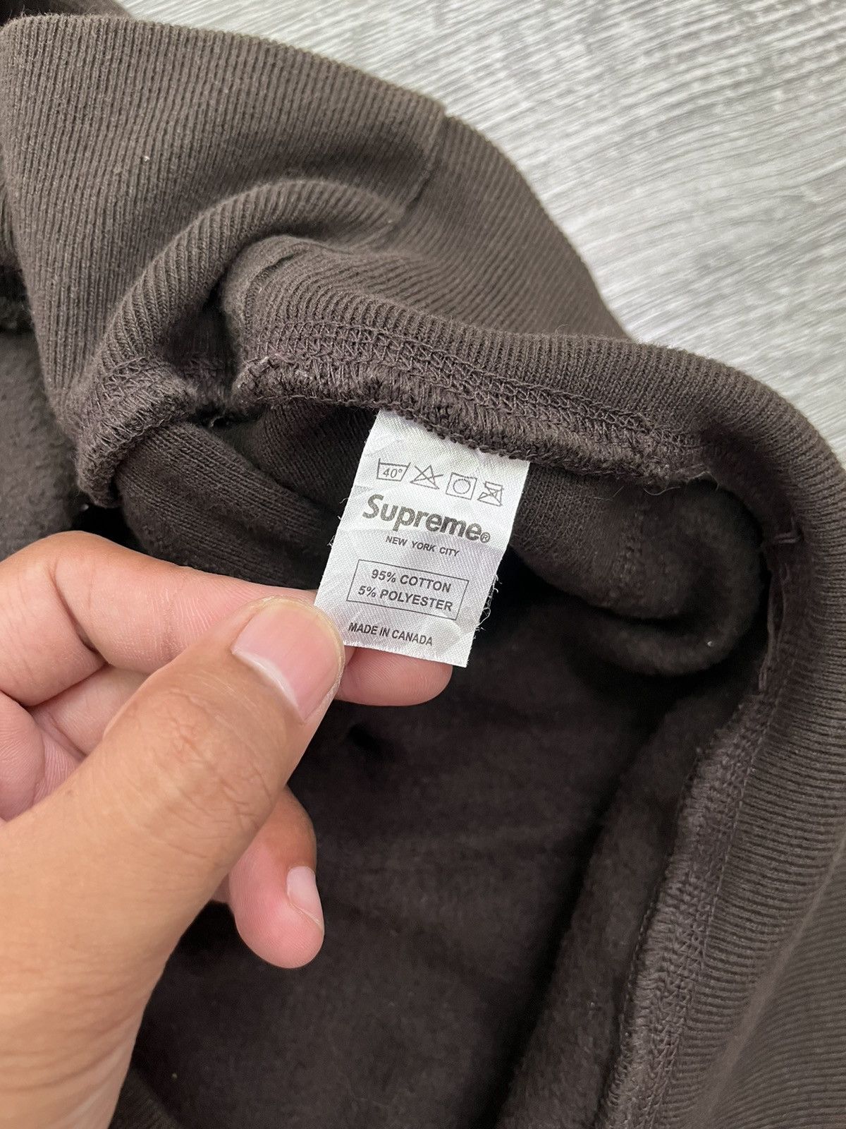 Supreme × Vintage Supreme Checker Collegiate Logo Hoodie Size US XL / EU 56 / 4 - 10 Thumbnail