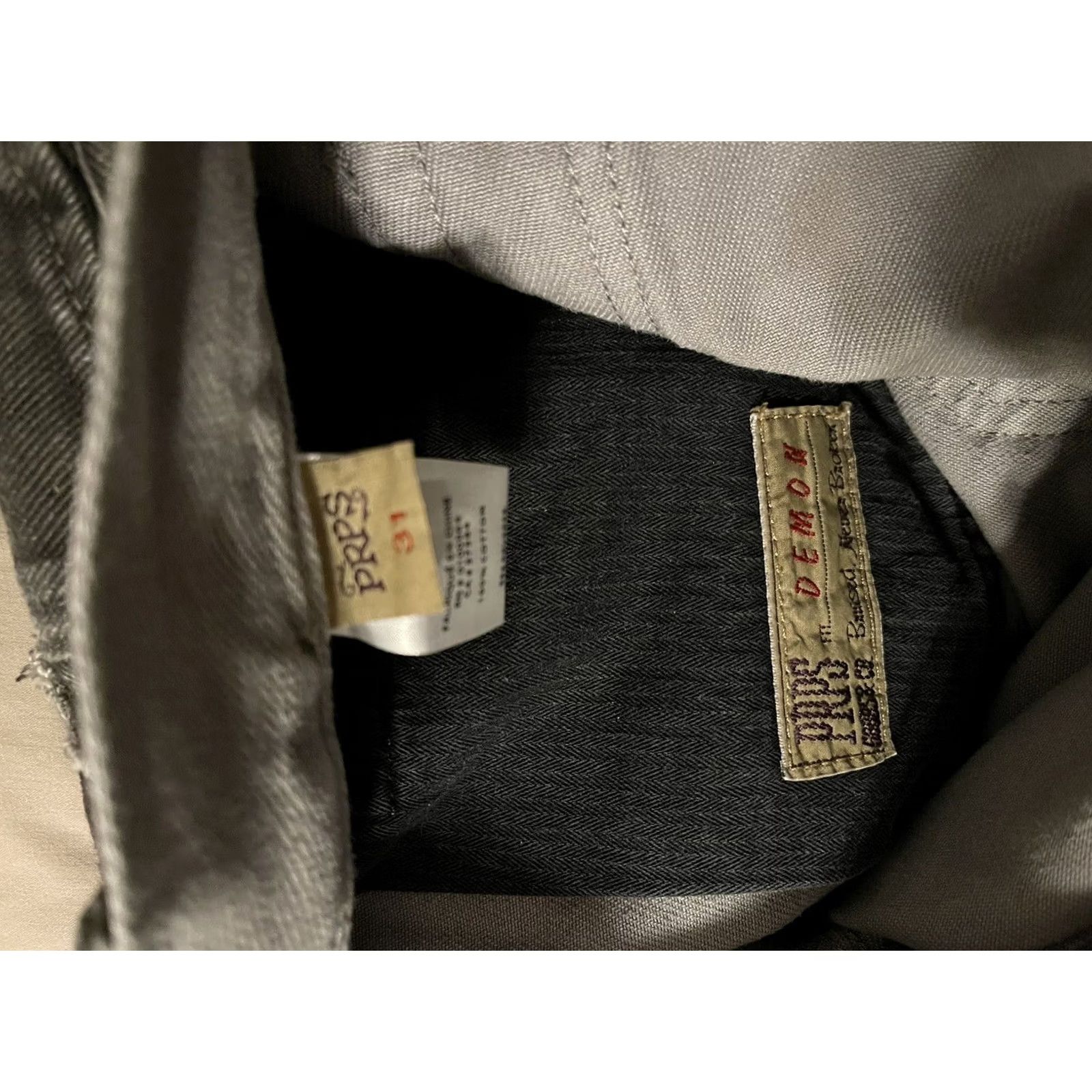 Prps PRPS Goods Demon Fit Button Fly Gray Gradient Stone Wash Denim Jeans - Men's 31 Size US 31 - 5 Thumbnail