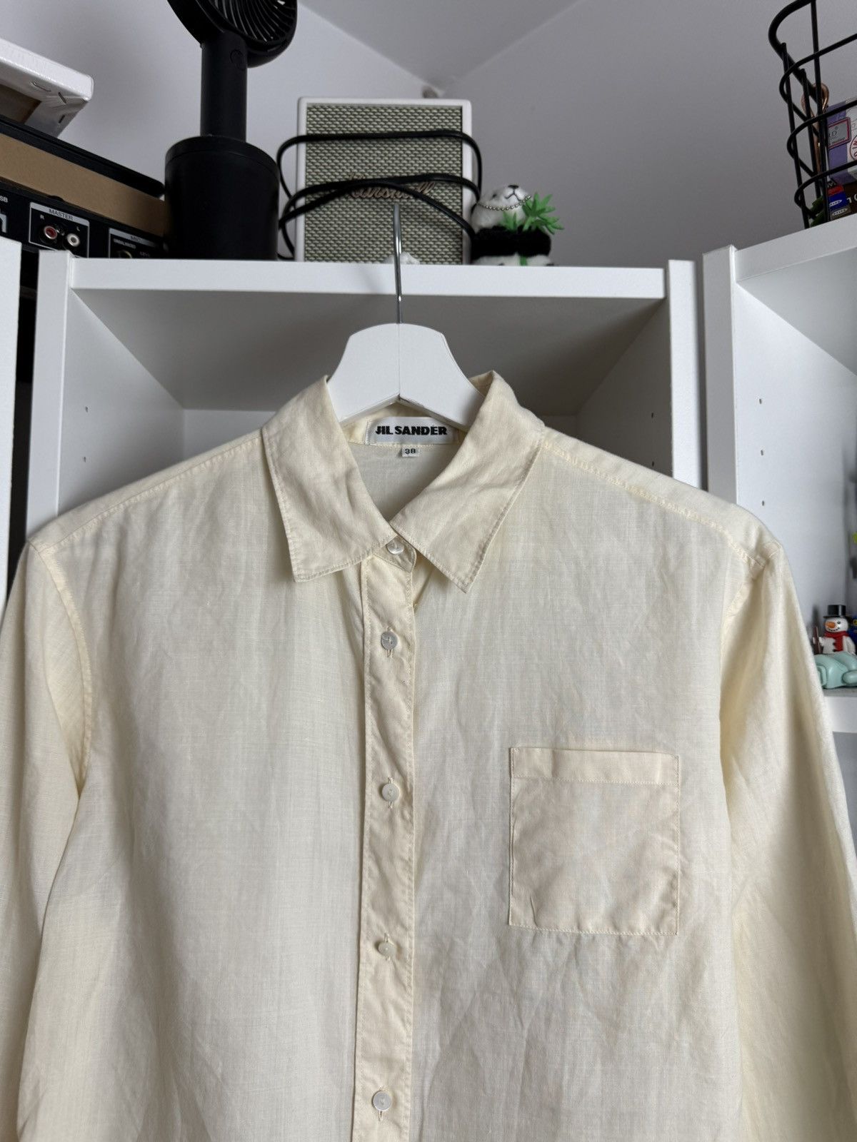 Designer × Jil Sander × Vintage Vintage y2k Jil Sander cream longsleeve shirt M designer 00s Size M / US 6-8 / IT 42-44 - 3 Thumbnail