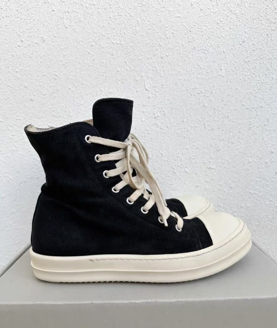 Rick Owens Rick Owens DRKSHDW black and white canvas sneakers Size US 8 / EU 41 - 1 Thumbnail
