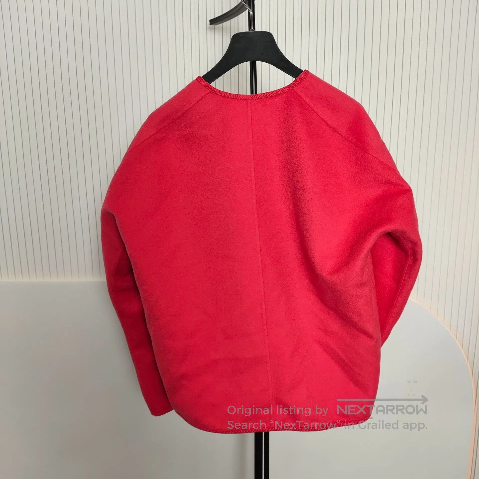 Hermes Hermes Red Cashmere V-neck Long-sleeve Jacket| Size XS / US 0-2 / IT 36-38 - 2 Thumbnail