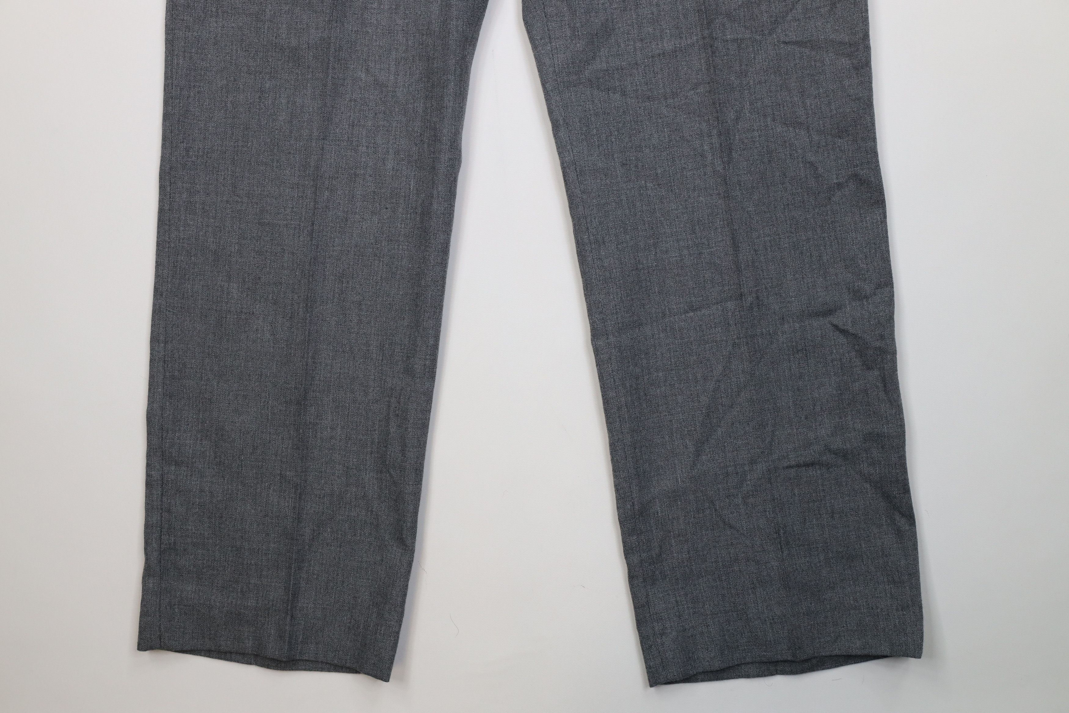 Vintage Vintage 70s Streetwear Gabardine Wide Leg Chino Pants Gray Size US 38 / EU 54 - 4 Thumbnail
