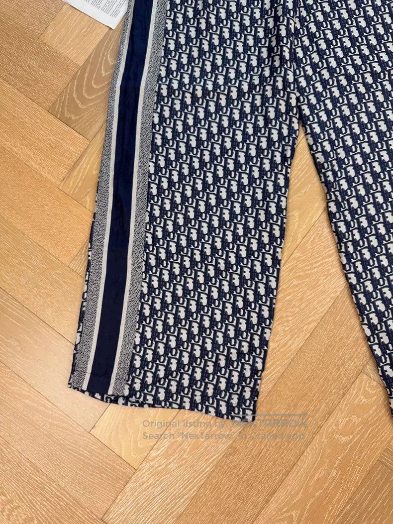 Dior Dior Printed mid-waist elastic straight casual pants Size 42" / US 20 - 4 Thumbnail