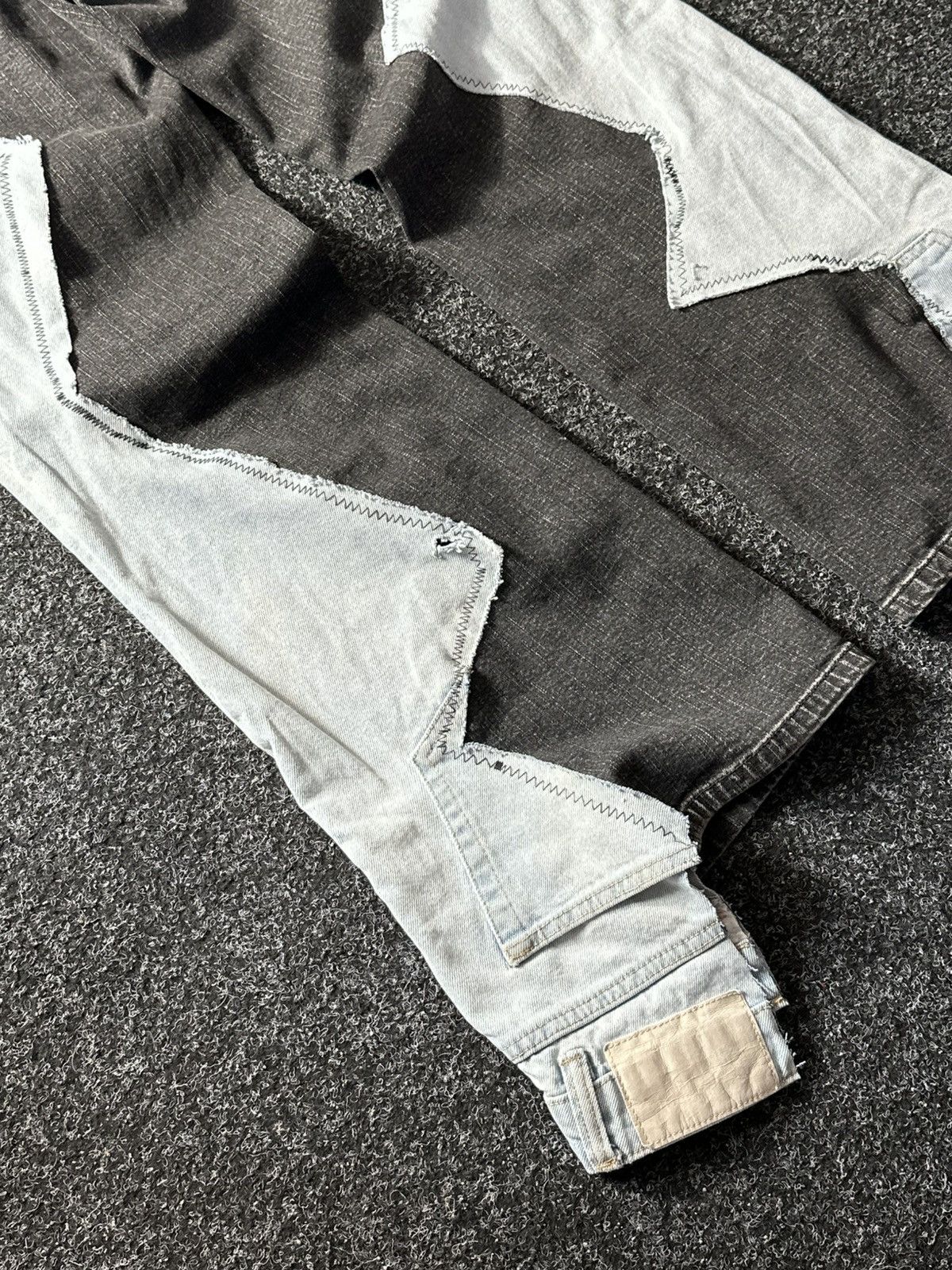 If Six Was Nine 🚨GRAIL CUSTOM DENIM JEANS 2in1 ULTRA BAGGY Y2K JAPANESE STYL Size US 30 / EU 46 - 11 Thumbnail