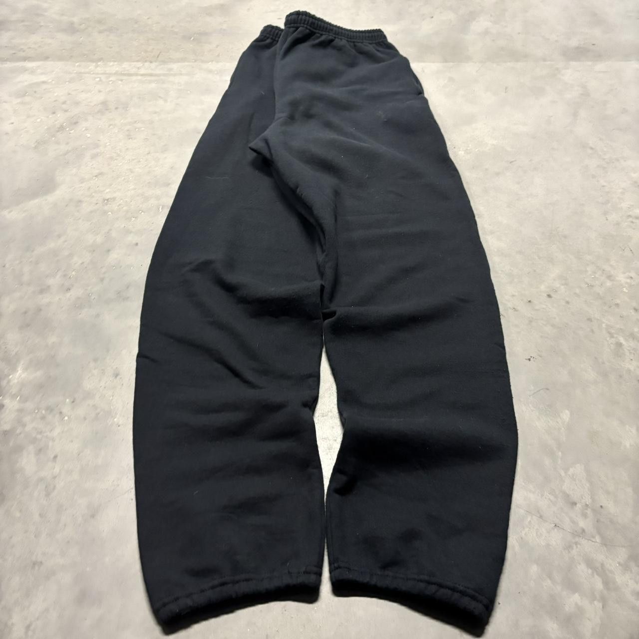 Japanese Brand × Vintage Crazy Vintage Y2K/2000s Black Essential Sweatpants! Size US 30 / EU 46 - 3 Thumbnail
